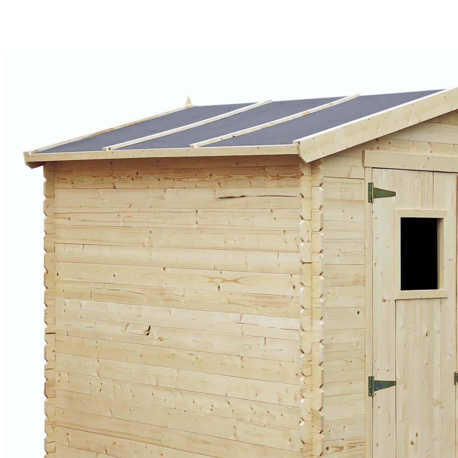 Abrigo de jardim em madeira 196x186x183/218 cm (3,65 m²) Alexander I Caseta de madera 196x186x183/218 cm (3,65 m²) Alexander I