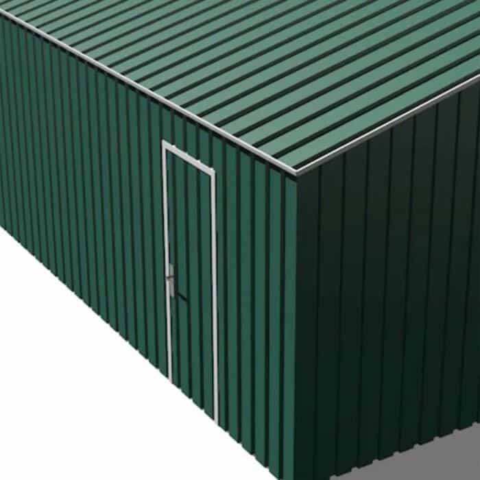 Garaje metálico 576x338x243 cm (19,5 m²) Essex verde