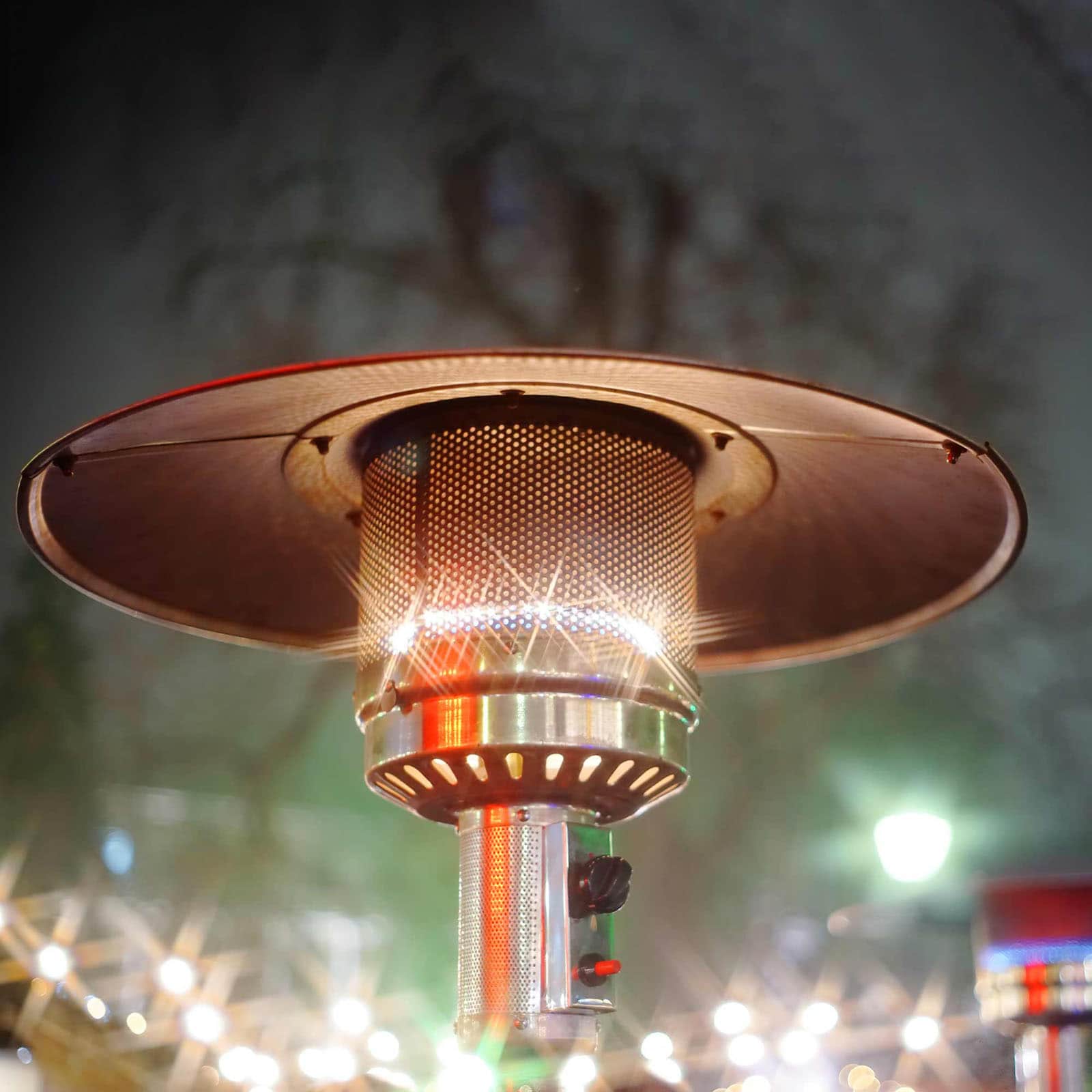 Aquecedor a gás exterior 13 KW KEKAI Niklas branco Estufa exterior gas 13 KW KEKAI Niklas blanco