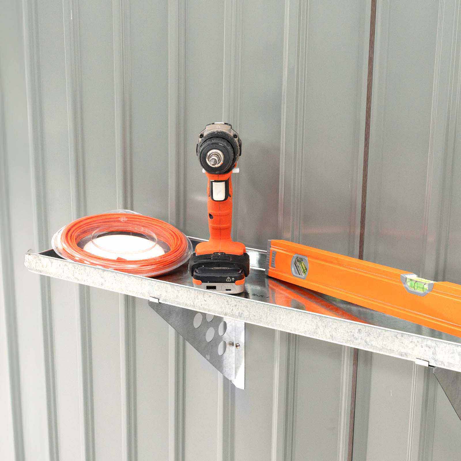 Prateleira de parede metálica 20x80 cm Balda metálica de pared 20x80 cm