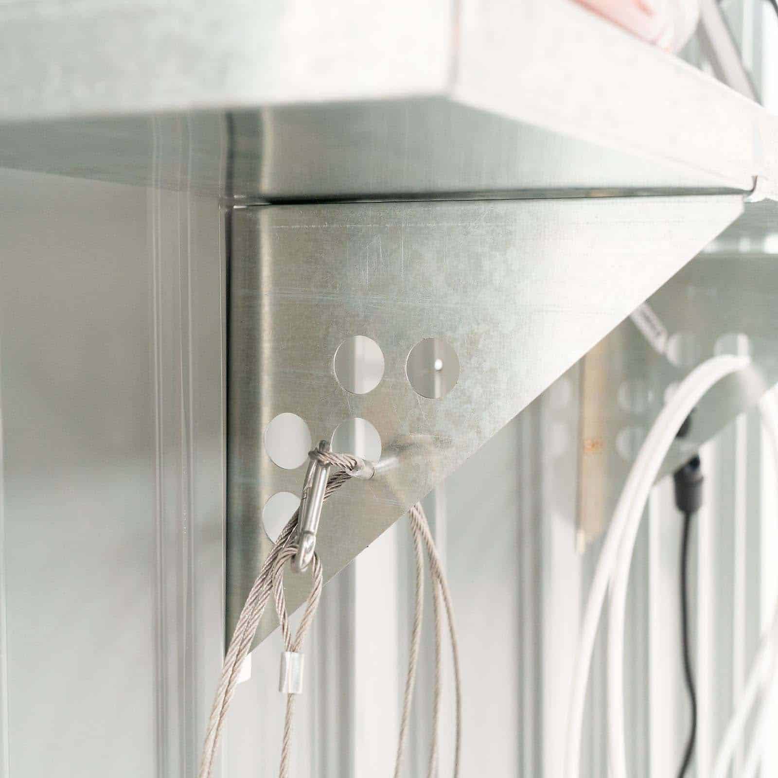 Prateleira de parede metálica 20x80 cm Balda metálica de pared 20x80 cm