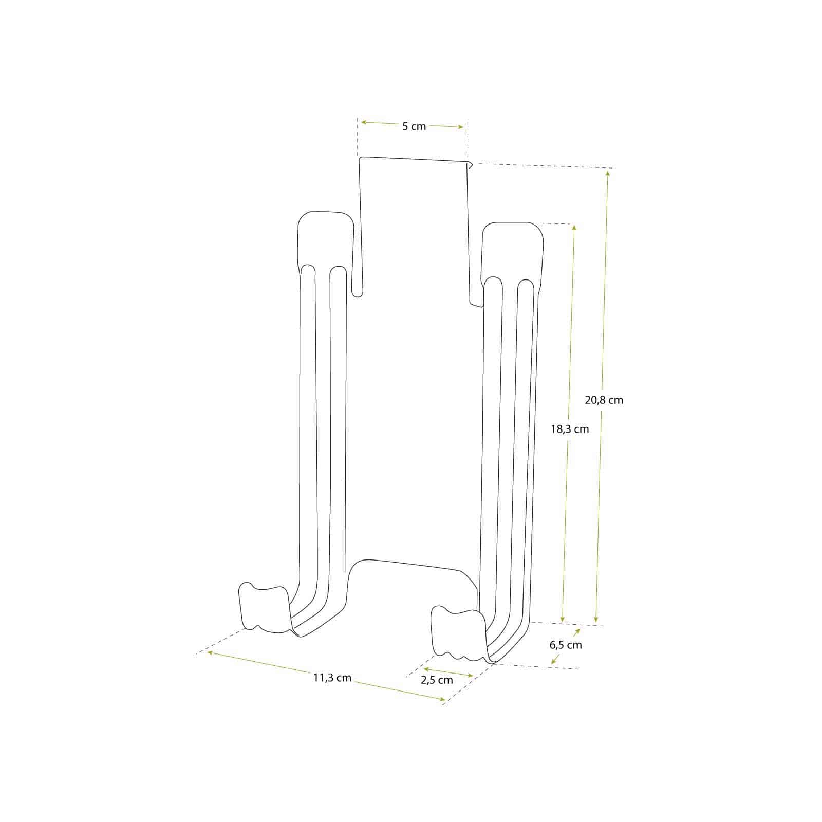 Conjunto de ganchos metálicos para ferramentas (4 unid.) Juego de ganchos metálicos para herramientas (4 uds)
