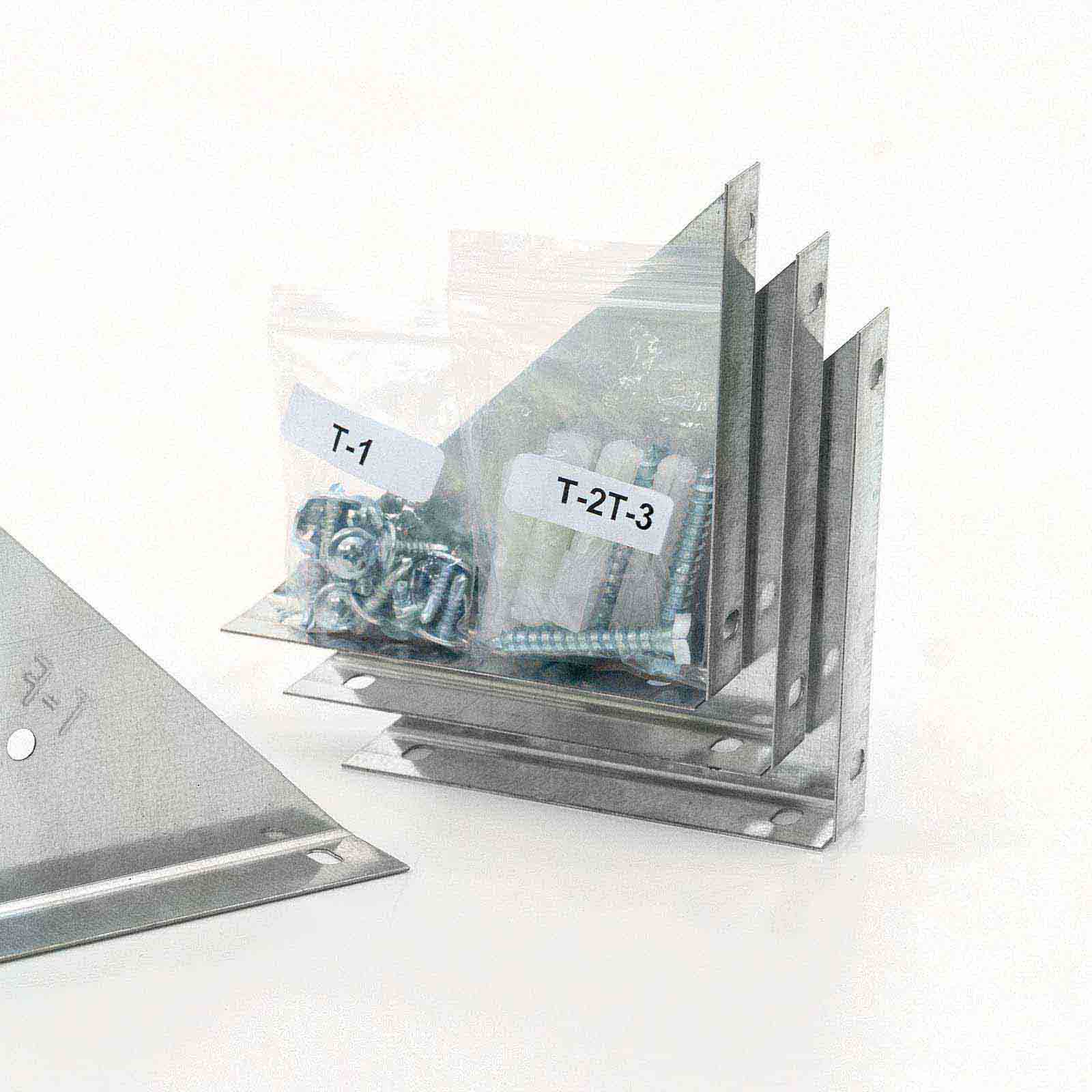 Sistema de fixação ao solo 12x12x3 cm (4 unid.) Fijación para suelo de casetas 12x12x3 cm (4 uds)