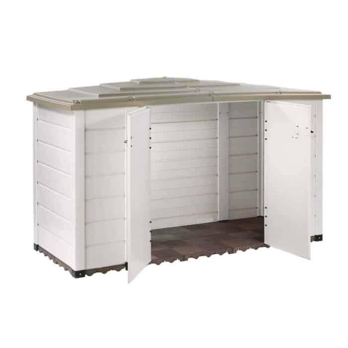 Arcón resina 88x212x133 cm (200L) Garden Box Tuscany 200 marfil