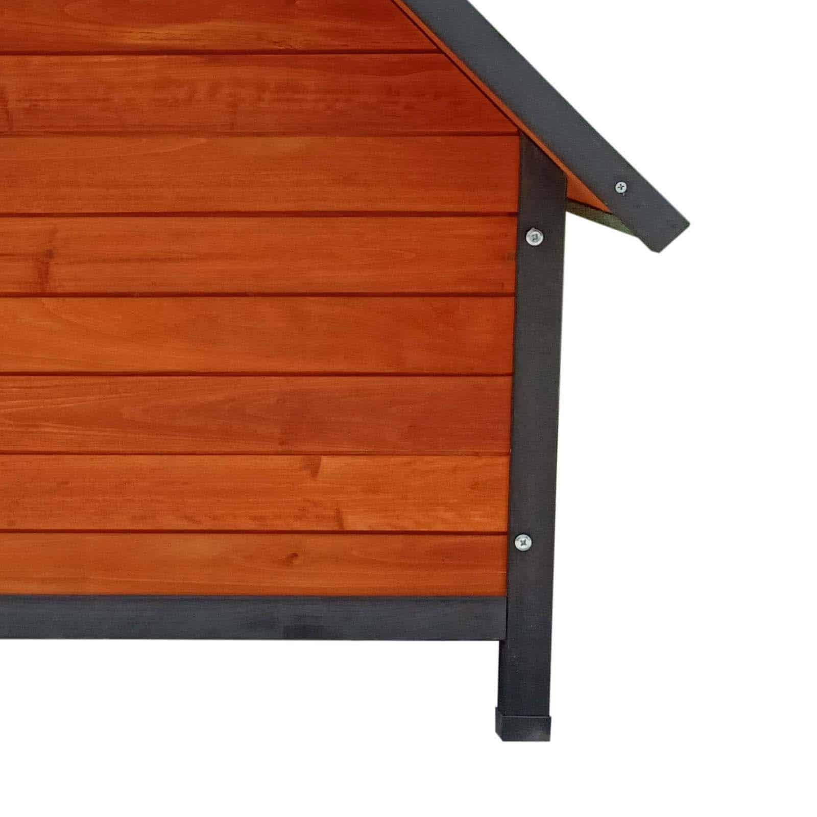 Casota de madeira para cão médio 99x82x86 cm Loki Caseta perro grande de madera 99x82x86 cm Loki