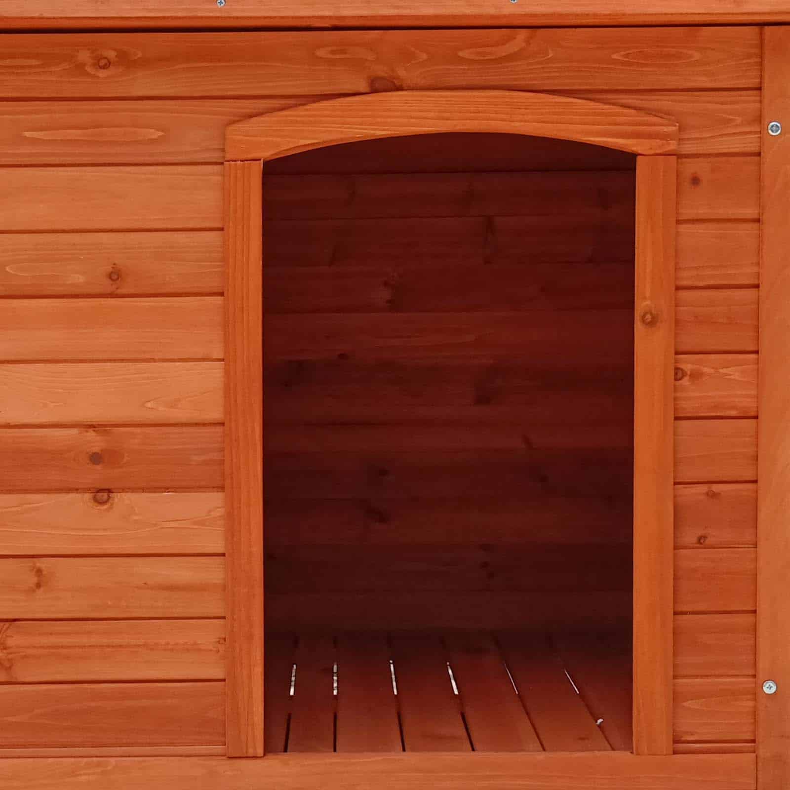 Casota de madeira para cão grande 76x116x82 cm Lupy Caseta perro grande de madera 76x116x82 cm Lupy