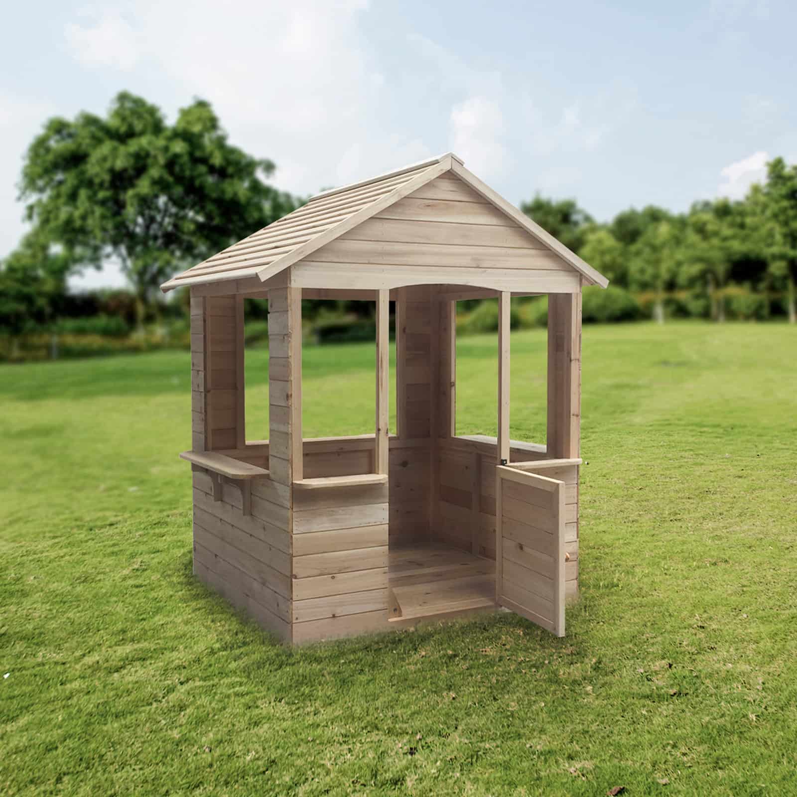 Casa de brincar de madeira 120x108x138 cm (1,2 m²) OUTDOOR TOYS Adele Casita infantile de madera 120x108x138 cm (1,2 m²) OUTDOOR TOYS Adele