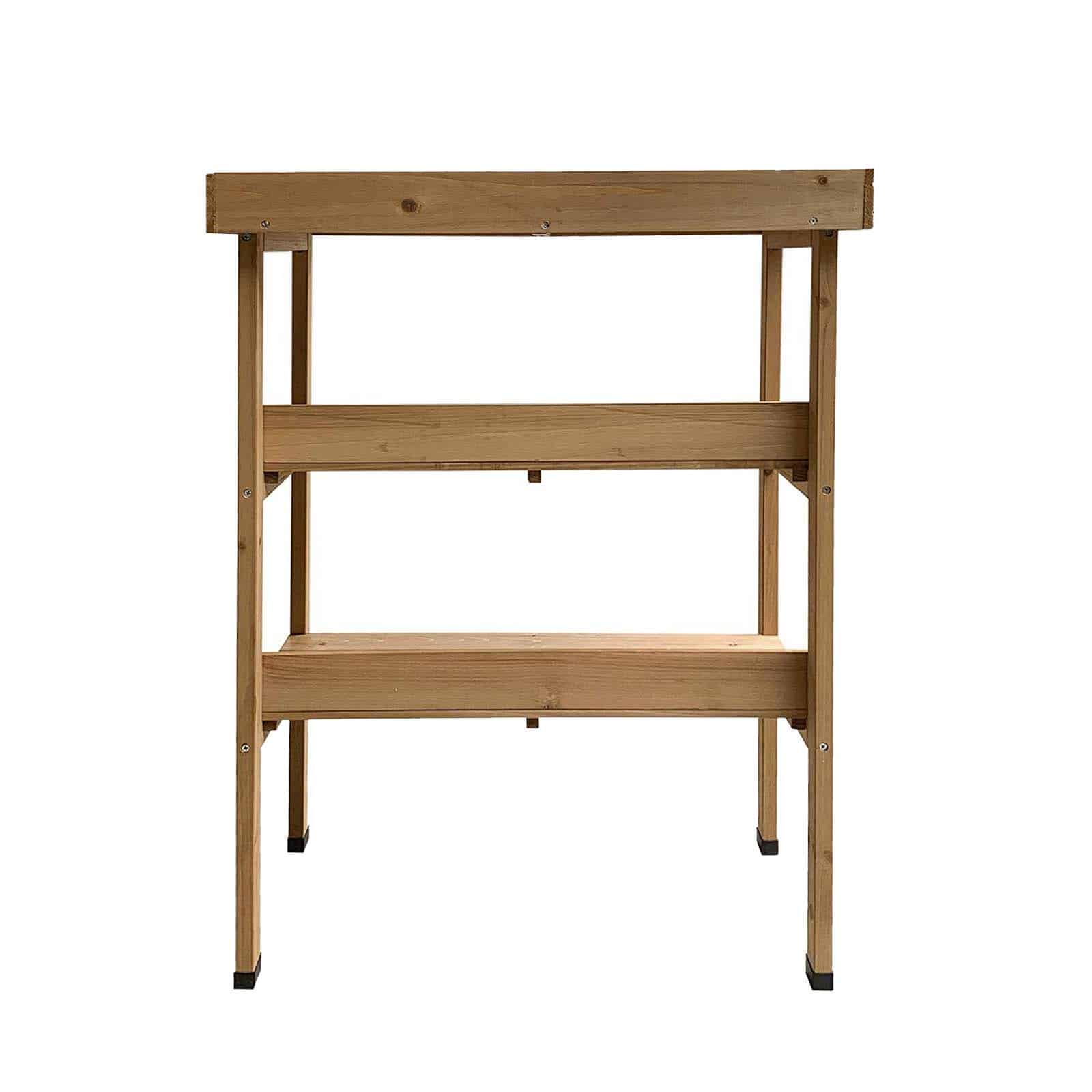 Mesa de jardim em madeira 67x37x89 cm Melvin Mesa de jardinería de madera 67x37x89 cm Melvin