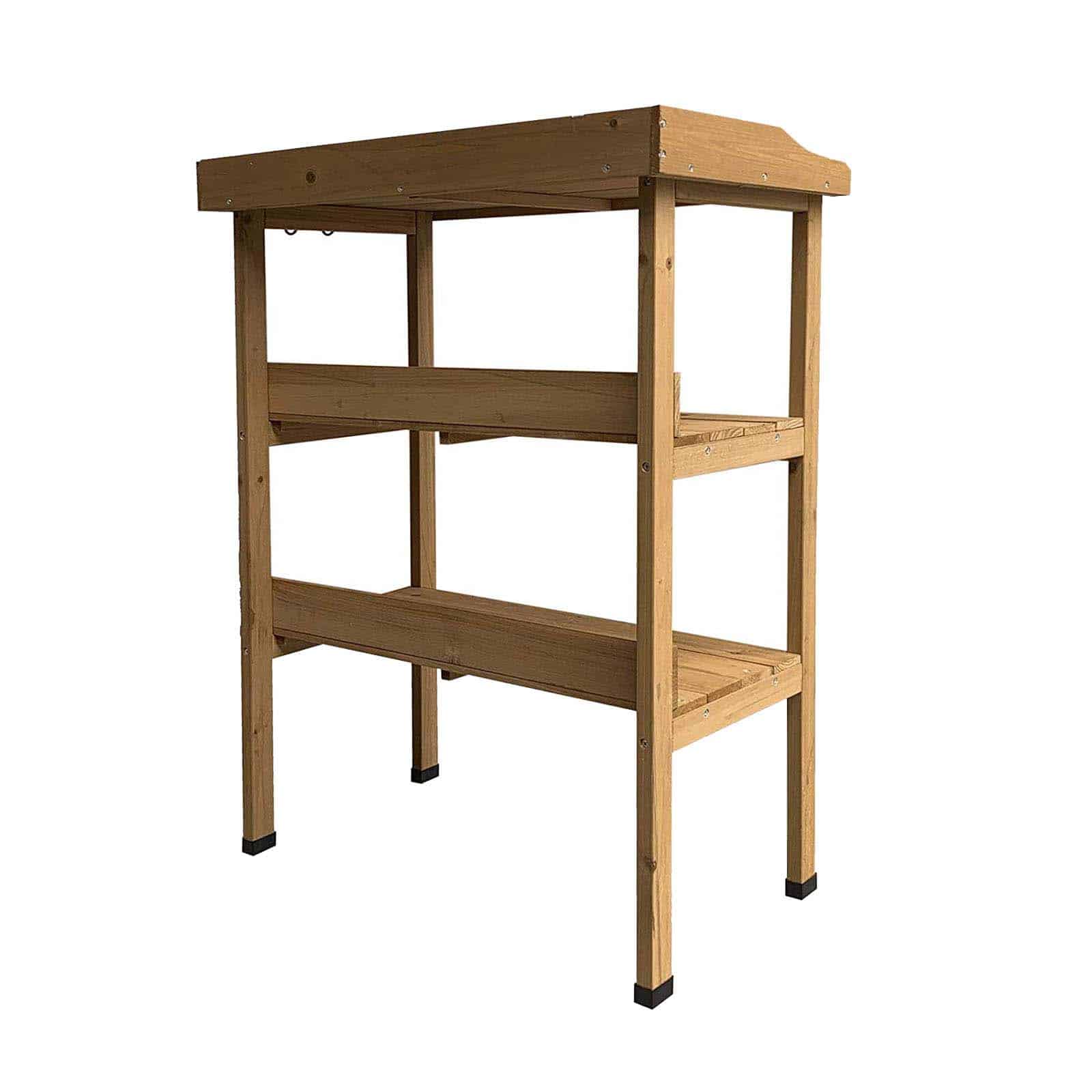 Mesa de jardim em madeira 67x37x89 cm Melvin Mesa de jardinería de madera 67x37x89 cm Melvin