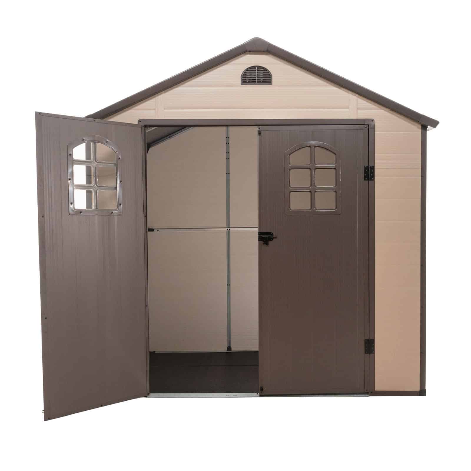 Abrigo de jardim em resina com chão 190x188x225 cm (3,57 m²) Alessia A bege Abrigo de jardim em resina com chão 190x188x225 cm (3,57 m²) Alessia A bege - Image 6