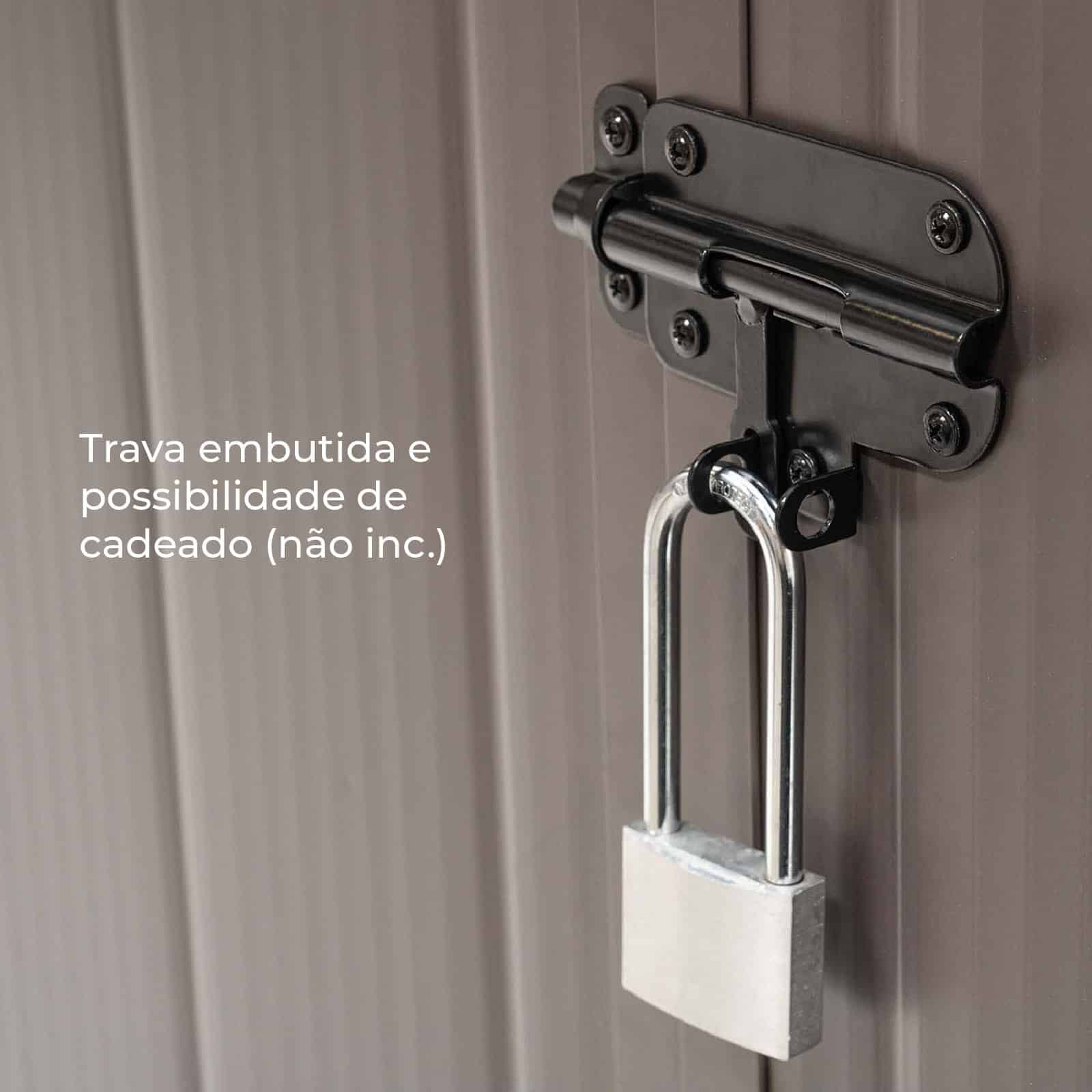 Abrigo de jardim em resina com chão 190x188x225 cm (3,57 m²) Alessia A bege Abrigo de jardim em resina com chão 190x188x225 cm (3,57 m²) Alessia A bege - Image 7