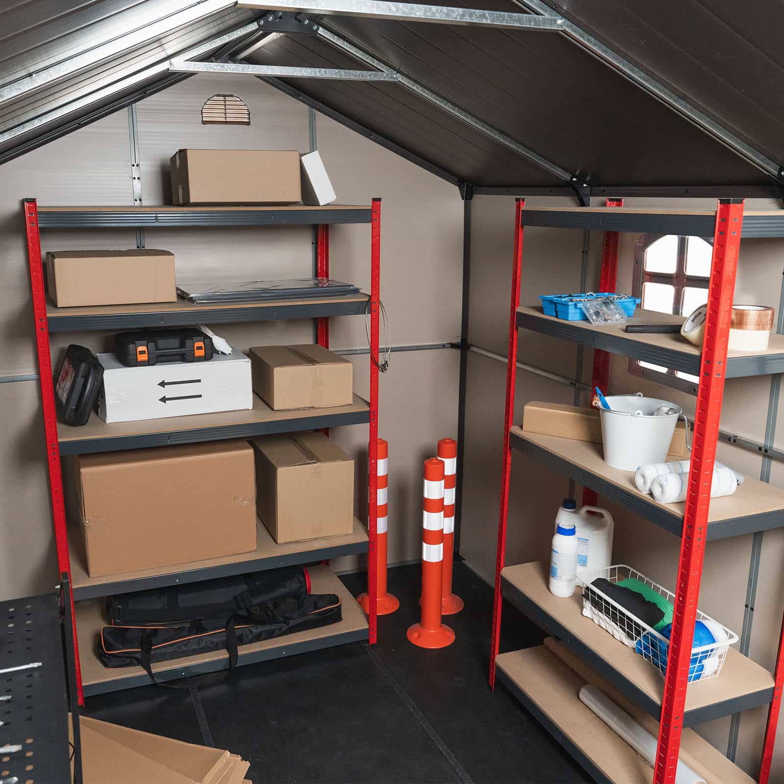 Abrigo de jardim em resina com chão Alessia bege de 11 m² Abrigo de jardim em resina com chão Alessia bege de 11 m² - Image 9