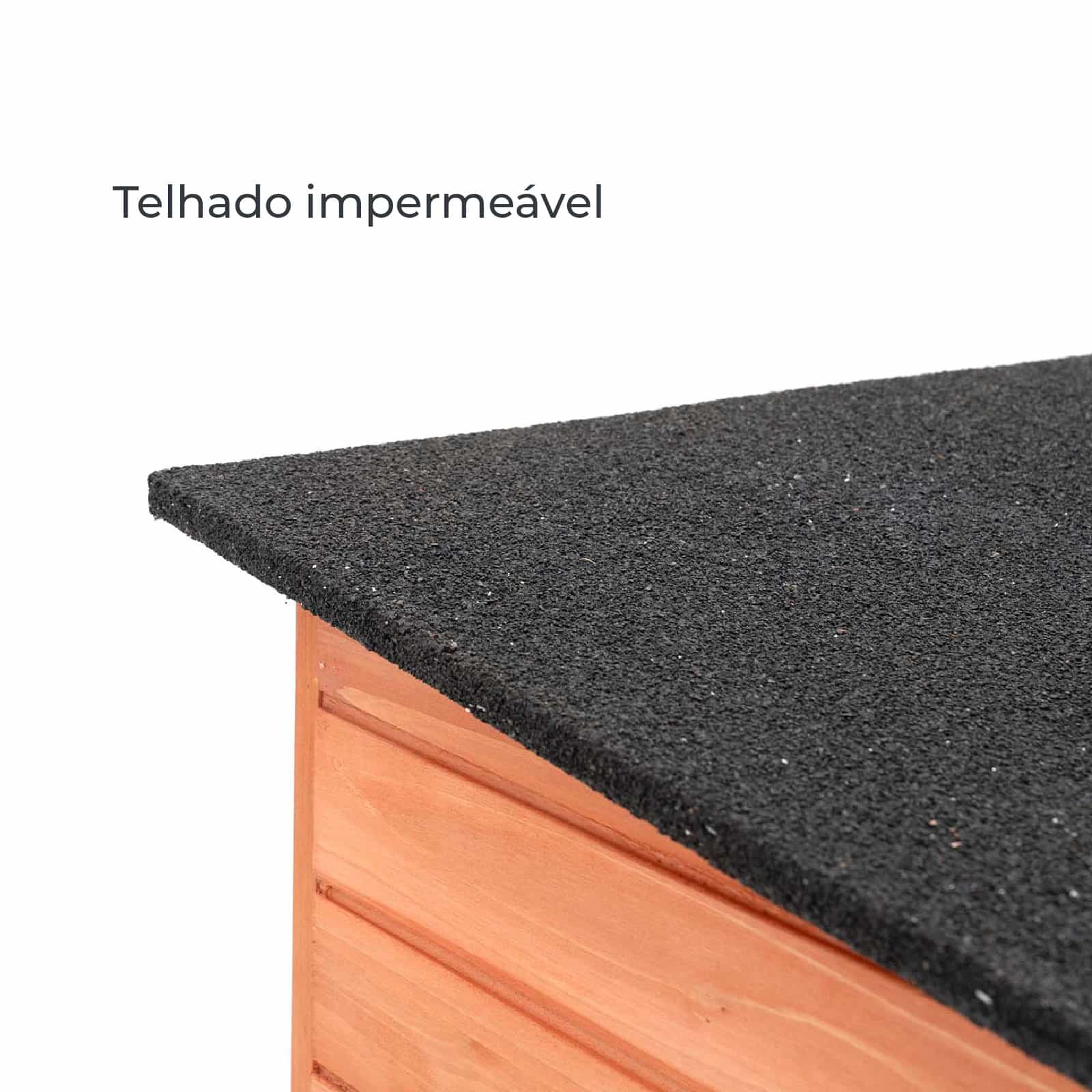 Armário de madeira para exterior modelo baú 91x137x120 cm Pool Armário de madeira para exterior modelo baú 91x137x120 cm Pool - Image 3