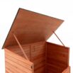 Armário de madeira para exterior modelo baú 91x137x120 cm Pool