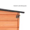 Armário de madeira para exterior modelo baú 91x137x120 cm Pool