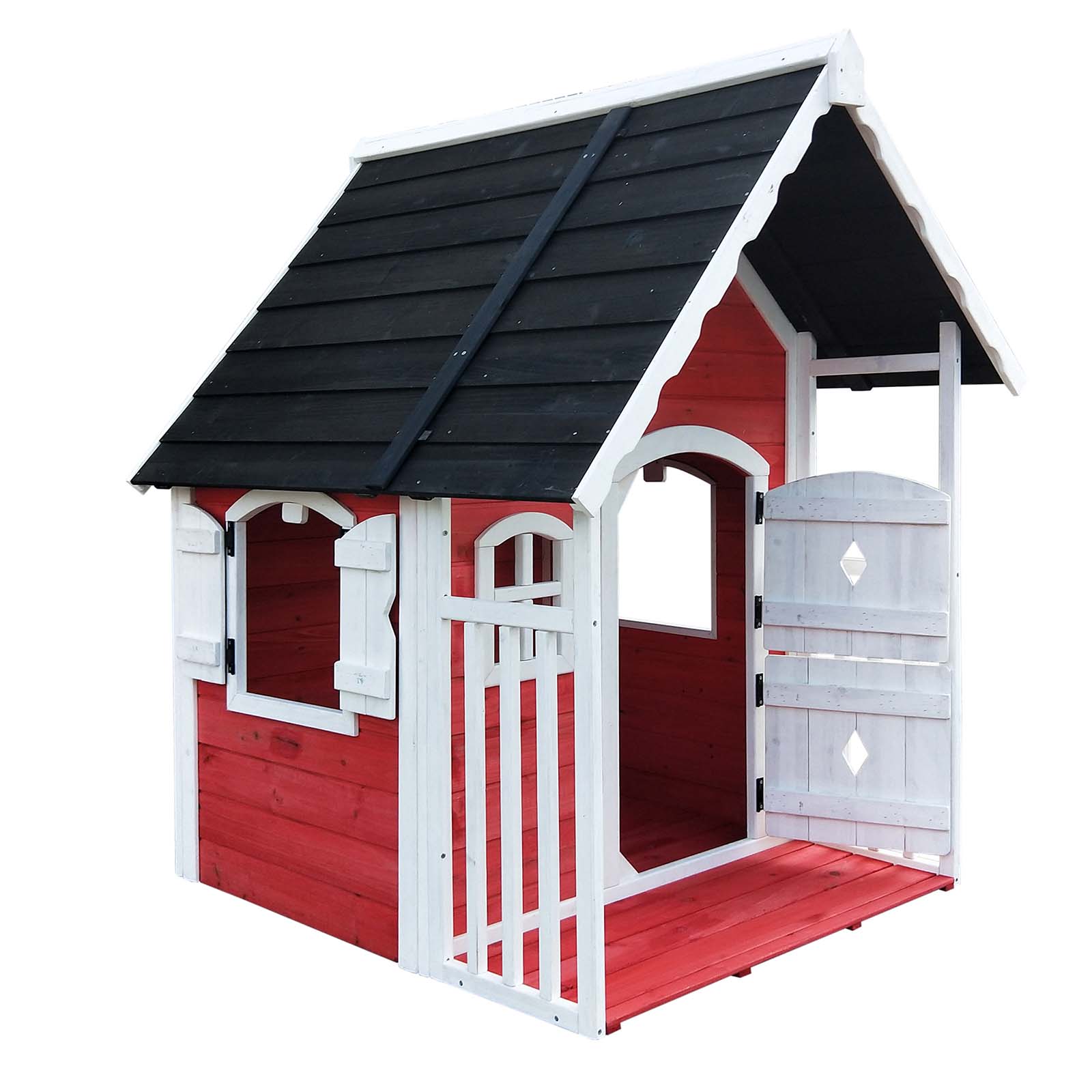 Casa de brincar de madeira 126x118x150 cm (1,56 m²) OUTDOOR TOYS Anny Casita infantil de madera 126x118x150 cm (1,56 m²) OUTDOOR TOYS Anny