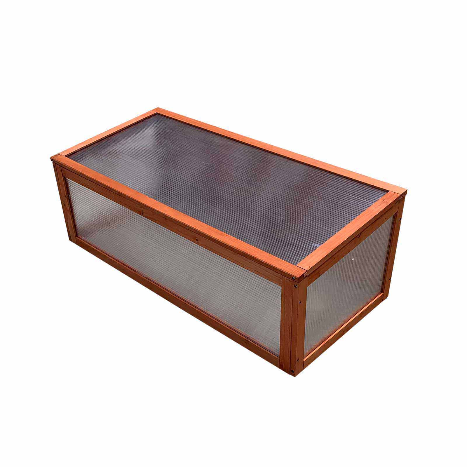 Estufa de madeira e policarbonato Wooden I Invernadero de madera y policarbonato 90x41x32 cm Wooden I
