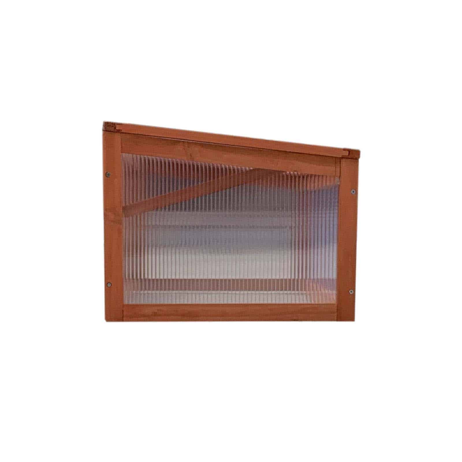 Estufa de madeira e policarbonato Wooden I Invernadero de madera y policarbonato 90x41x32 cm Wooden I