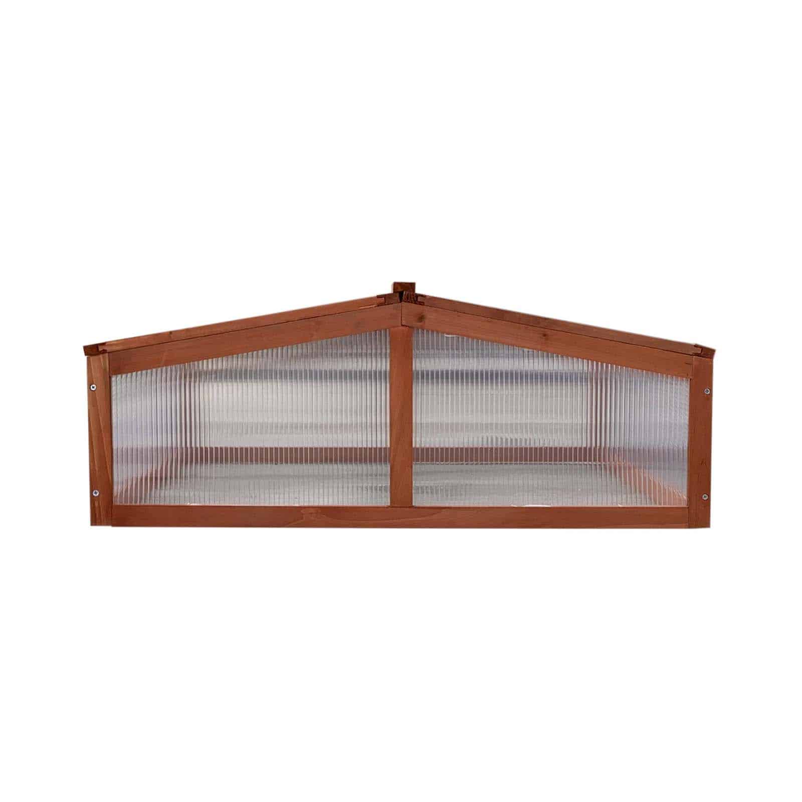 Estufa de madeira e policarbonato 90x82x32 cm Wooden II Invernadero de madera y policarbonato 90x82x32 cm Wooden II