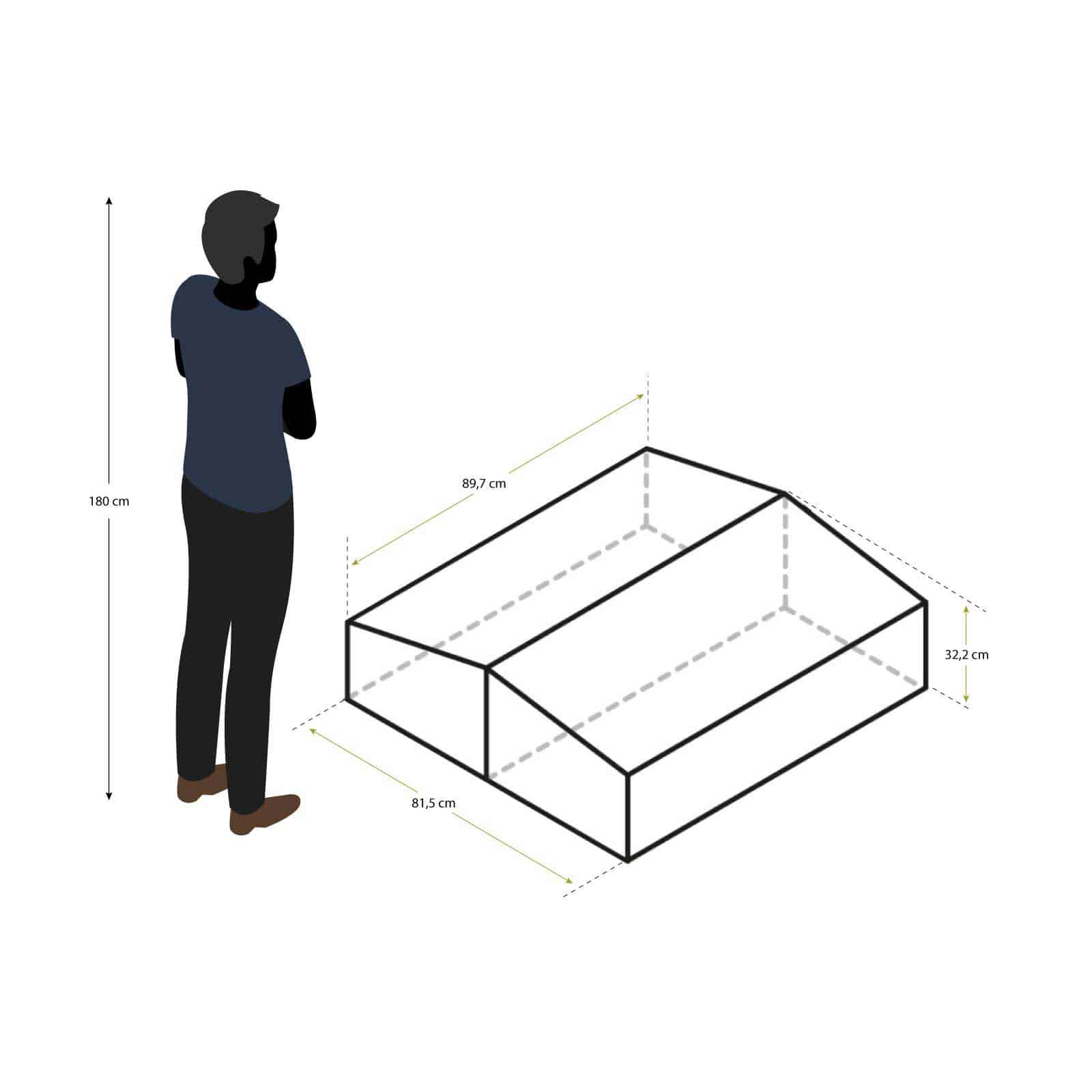 Estufa de madeira e policarbonato 90x82x32 cm Wooden II Invernadero de madera y policarbonato 90x82x32 cm Wooden II