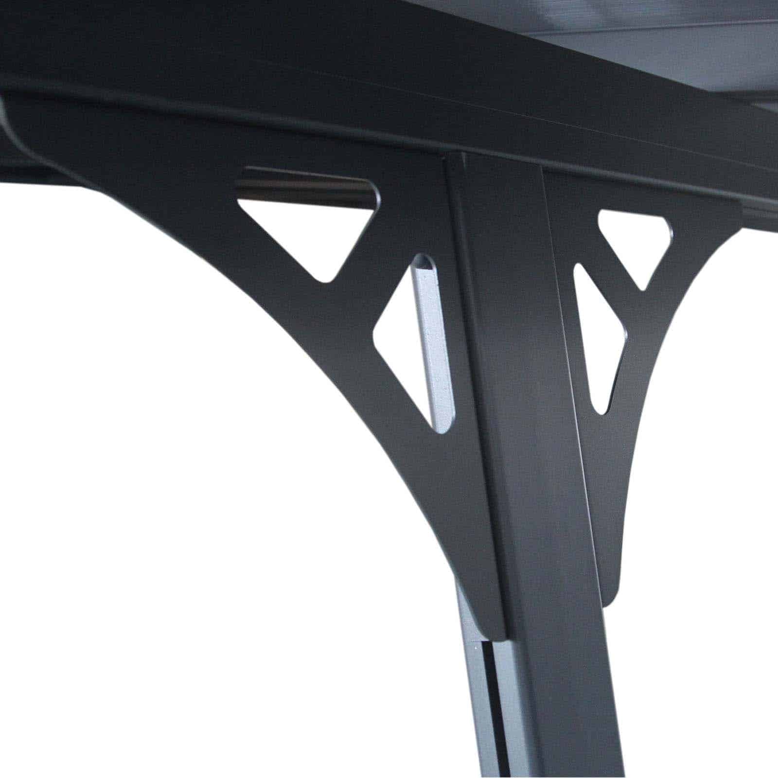 Toldo de parede em alumínio 314x300x225/270 cm (9,5 m²) Elliot Marquesina de pared de aluminio 314x300x225/270 cm (9,5 m²) Elliot