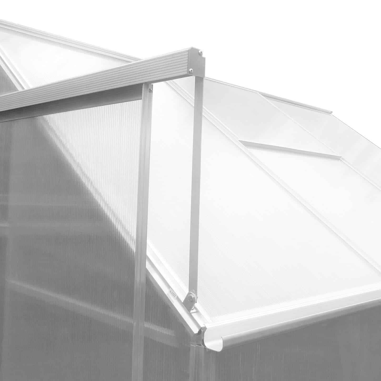 Estufa em policarbonato e alumínio 125x193x190 cm (2,46 m²) Lunada Invernadero de policarbonato y aluminio 125x193x190 cm (2,46 m²) Lunada