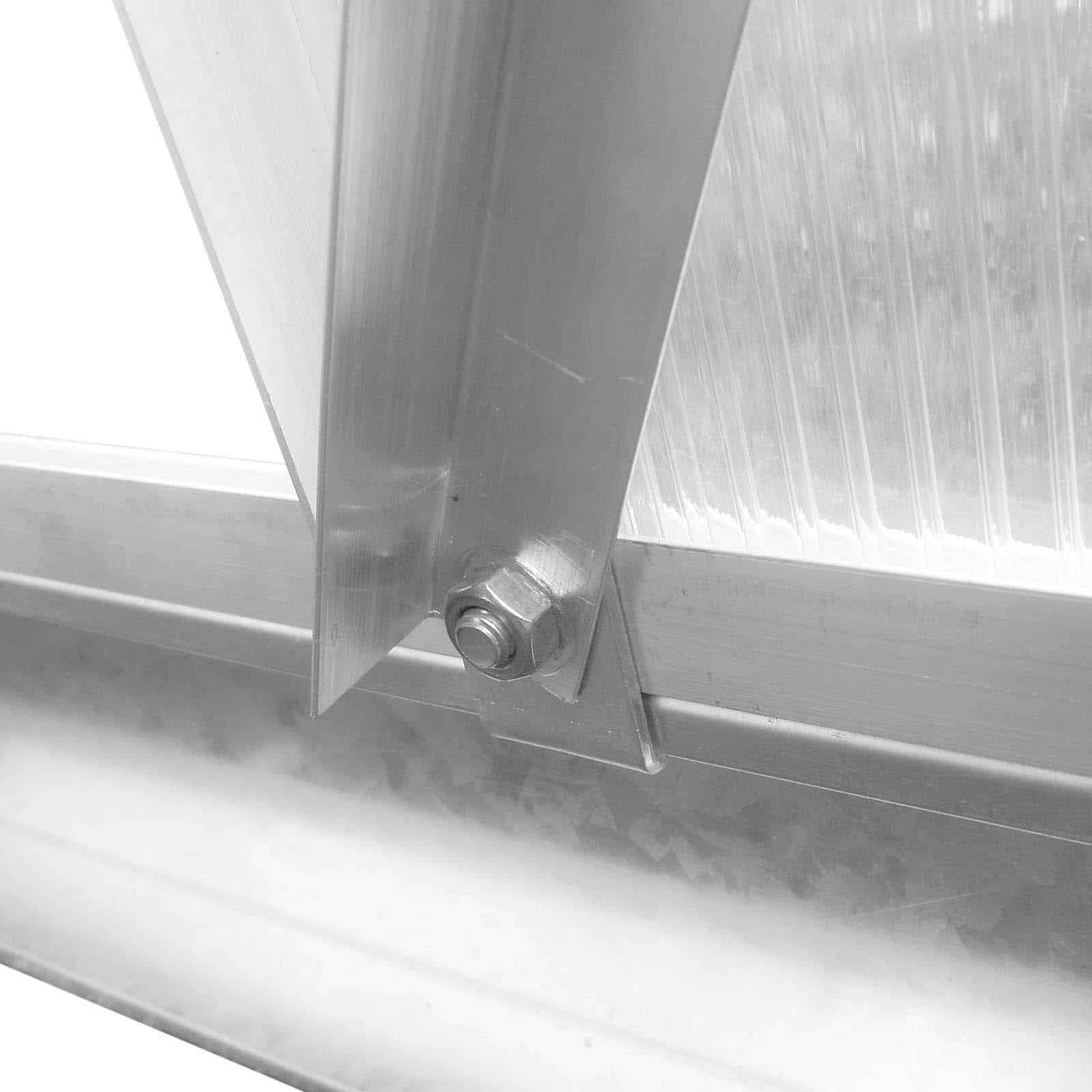 Estufa em policarbonato e alumínio 188x193x190 cm (3,63 m²) Lunada Invernadero de policarbonato y aluminio 188x193x190 cm (3,63 m²) Lunada