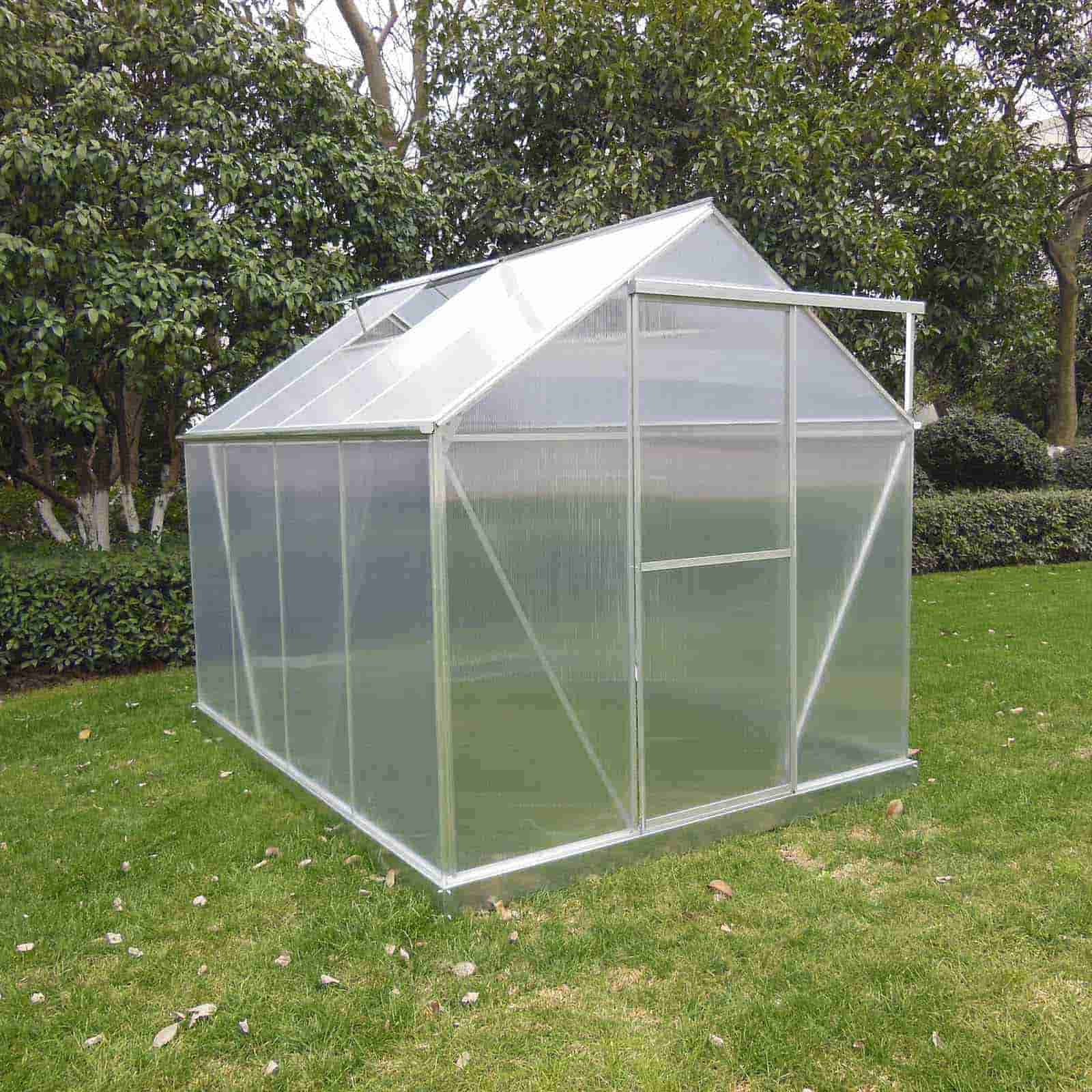 Estufa em policarbonato e alumínio 249x193x190 cm (4,82 m²) Lunada Estufa em policarbonato e alumínio 249x193x190 cm (4,82 m²) Lunada - Image 2