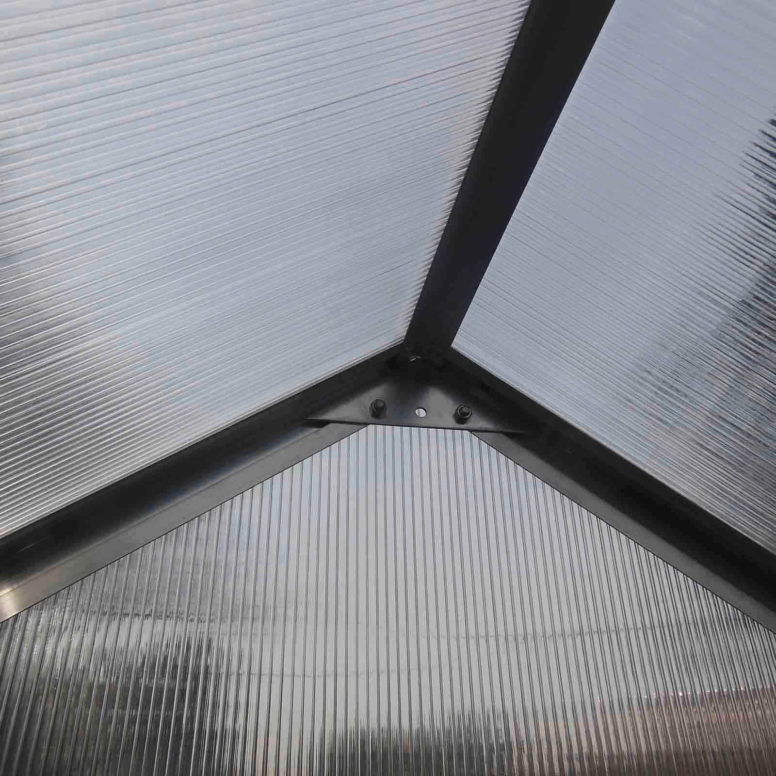 Estufa em policarbonato e alumínio 249x193x190 cm (4,82 m²) Lunada Estufa em policarbonato e alumínio 249x193x190 cm (4,82 m²) Lunada - Image 9