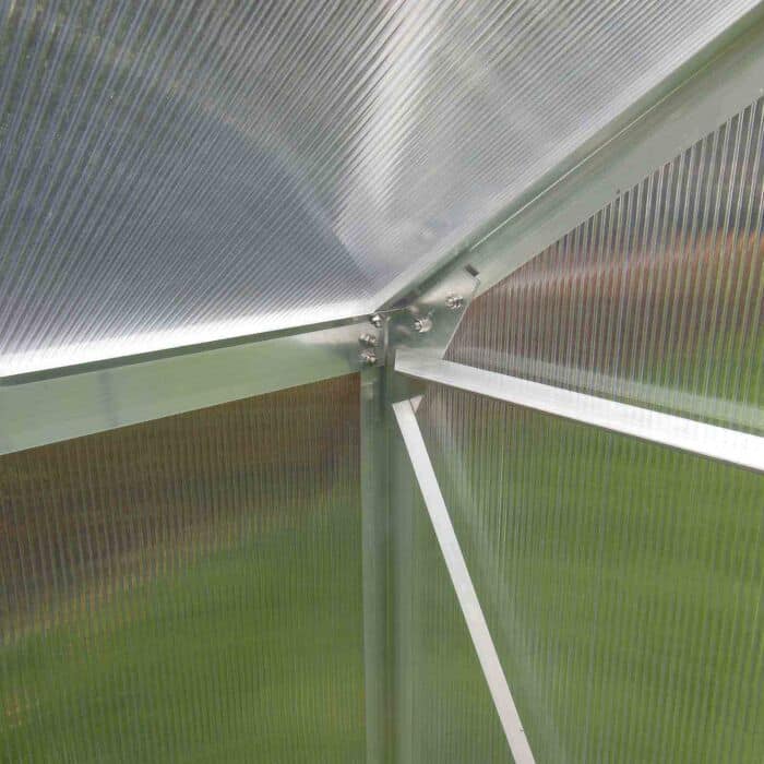 Invernadero de policarbonato y aluminio 310x193x190 cm (6 m²) Lunada