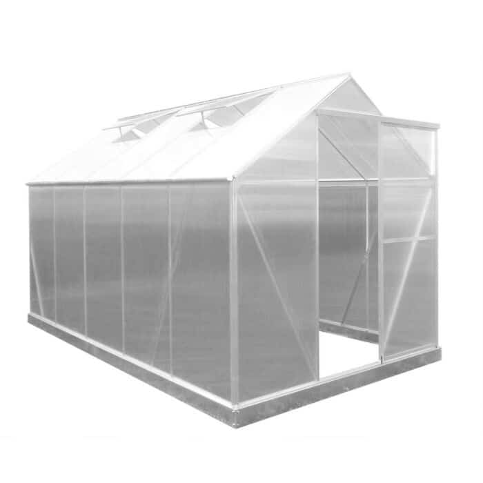 Invernadero de policarbonato y aluminio 310x193x190 cm (6 m²) Lunada