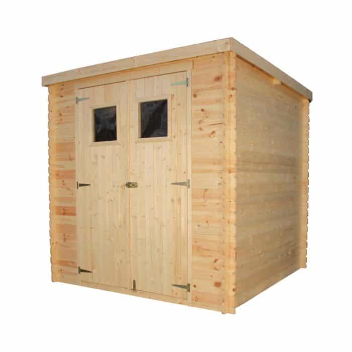 Caseta de madera machihembrada 204x204x189/200 (4,16 m²)  Sergei