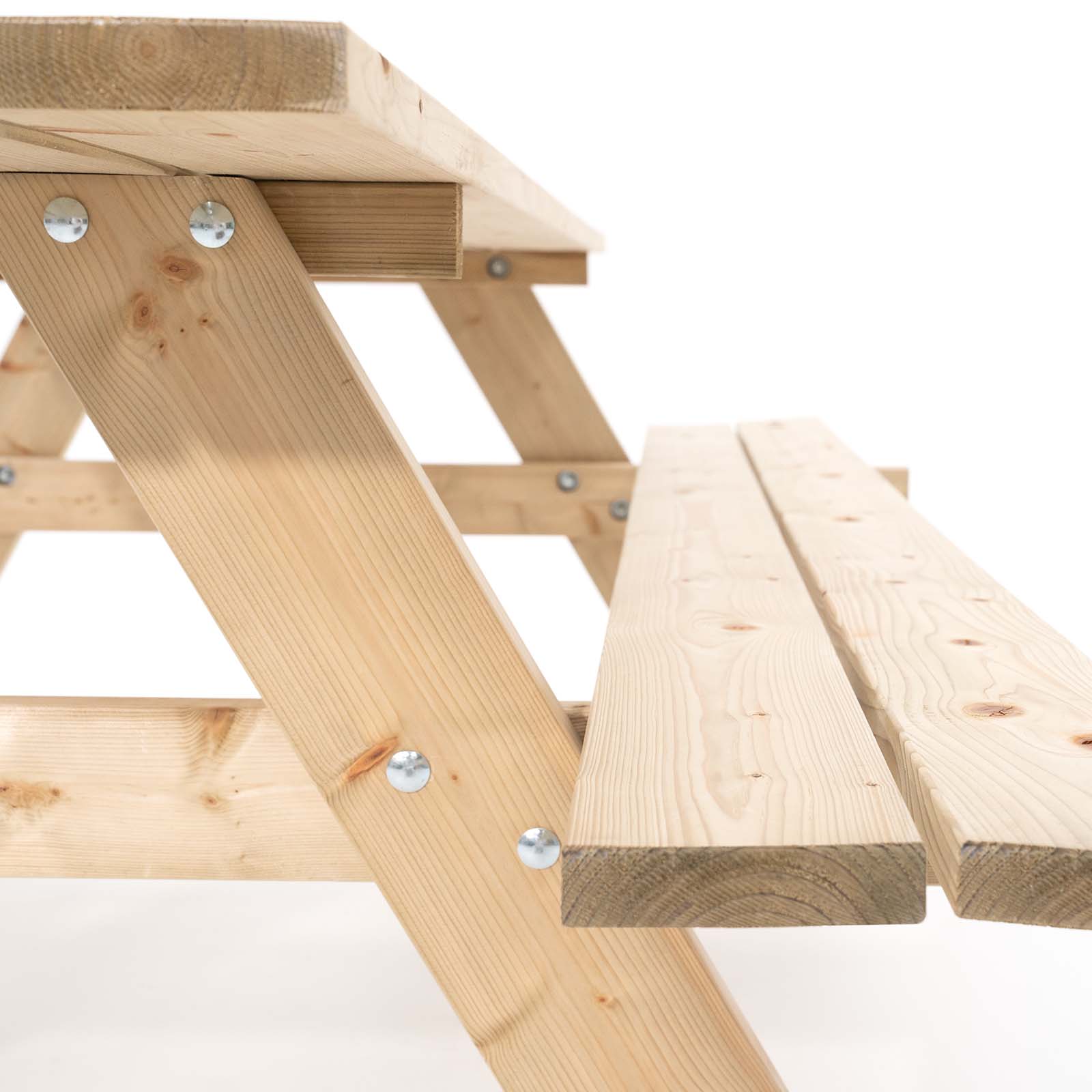 Mesa de piquenique em madeira 177x151x77 Solid (6-8 pax) Mesa de piquenique em madeira 177x151x77 Solid (6-8 pax) - Image 2