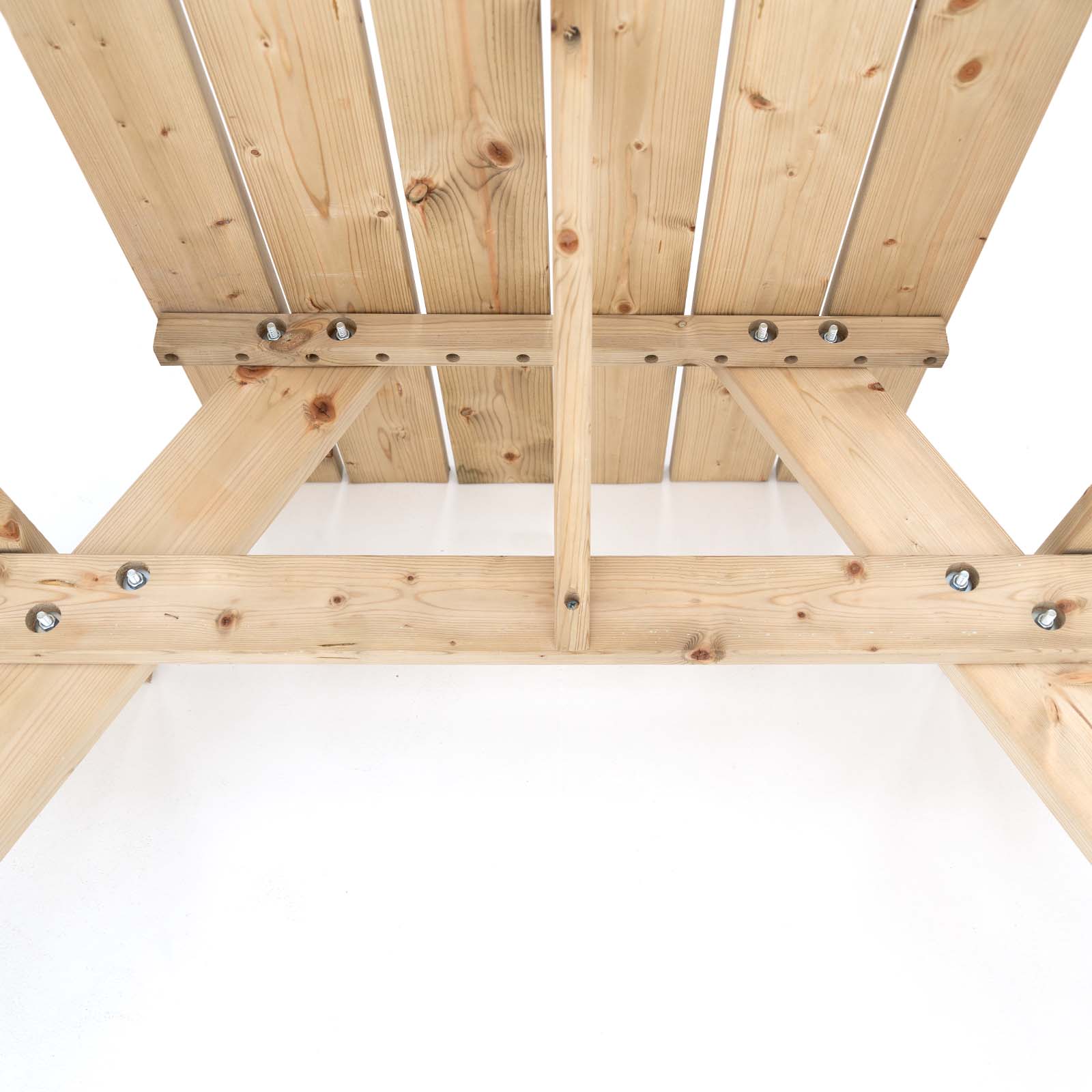 Mesa de piquenique em madeira 177x151x77 Solid (6-8 pax) Mesa de piquenique em madeira 177x151x77 Solid (6-8 pax) - Image 7