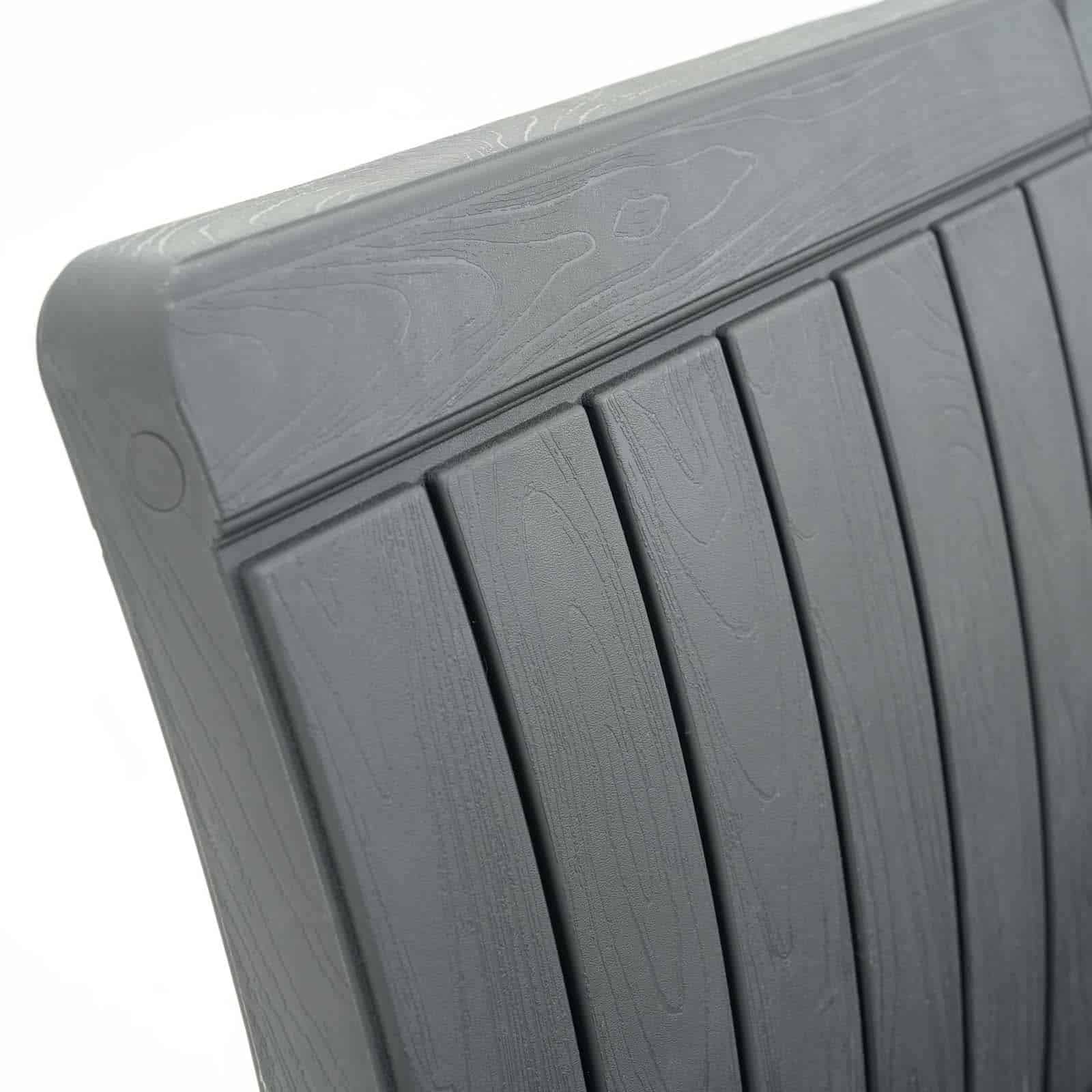 Banco de resina 124x66x90 cm (230L) Vita cinzento Banco arcón resina 124x66x90 cm (230L) Vita gris