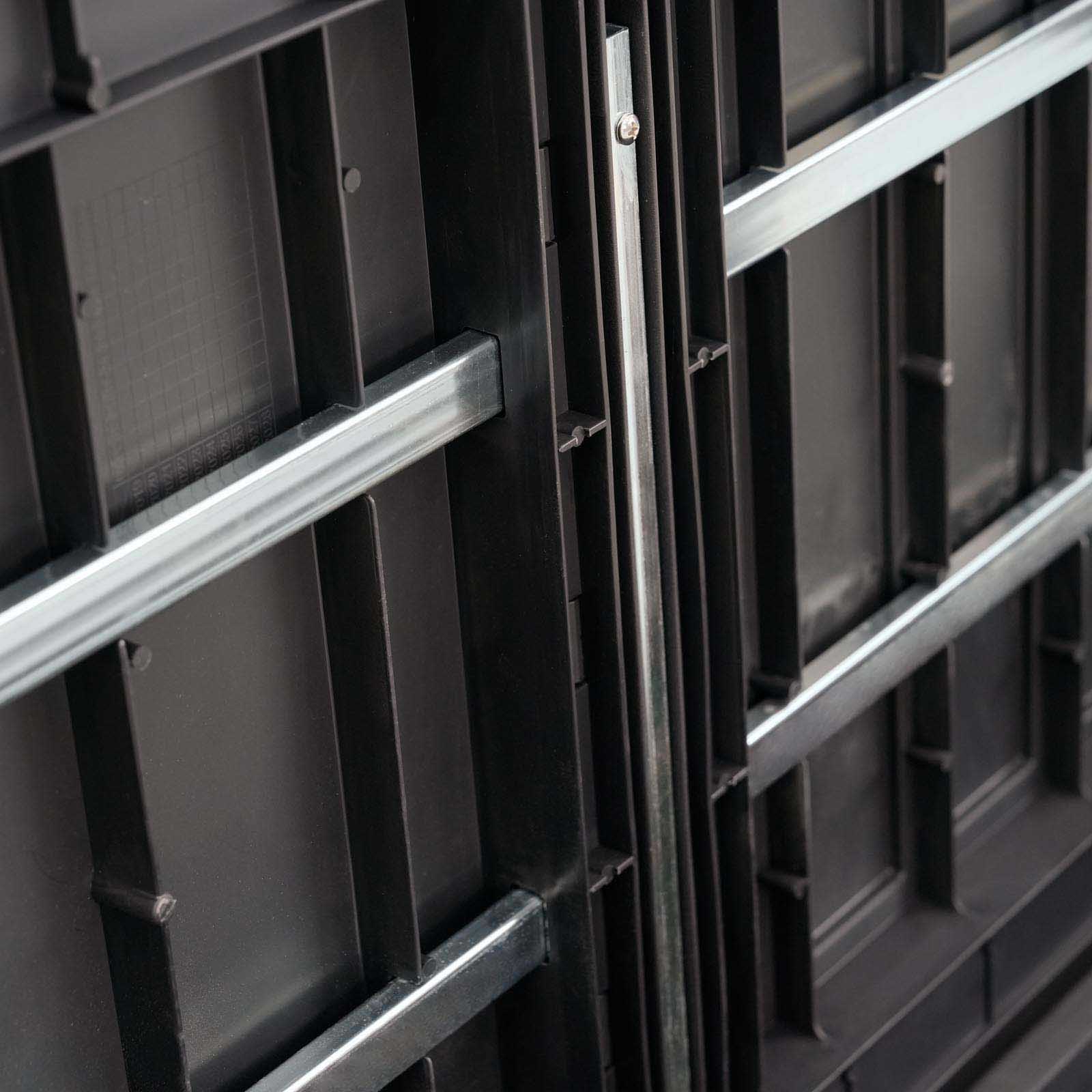 Banco de resina 124x66x90 cm (230L) Vita cinzento Banco arcón resina 124x66x90 cm (230L) Vita gris