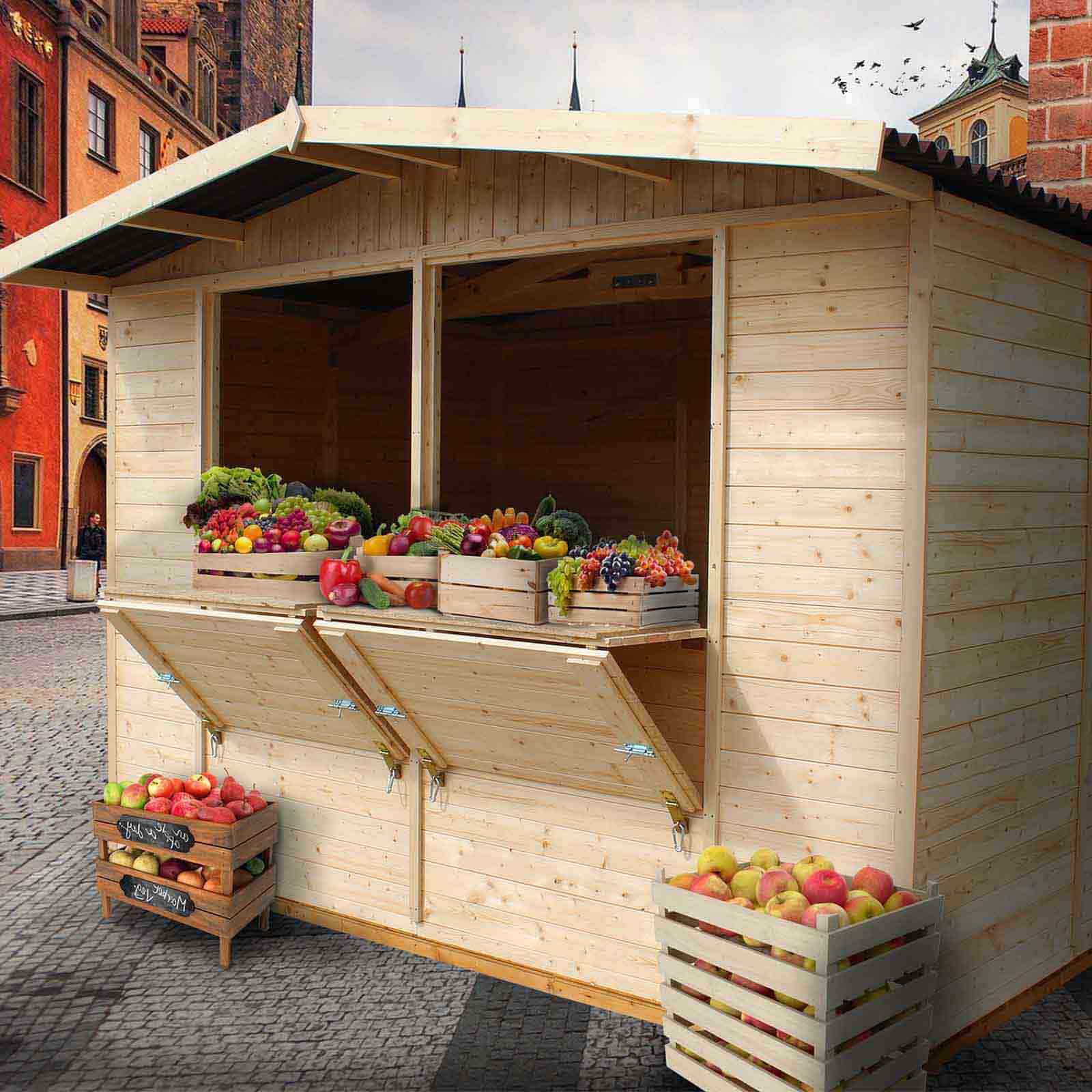 Abrigo de madeira tipo quiosque 336x263x232 cm (8,84 m²) Laia Abrigo de madeira tipo quiosque 336x263x232 cm (8,84 m²) Laia - Image 2