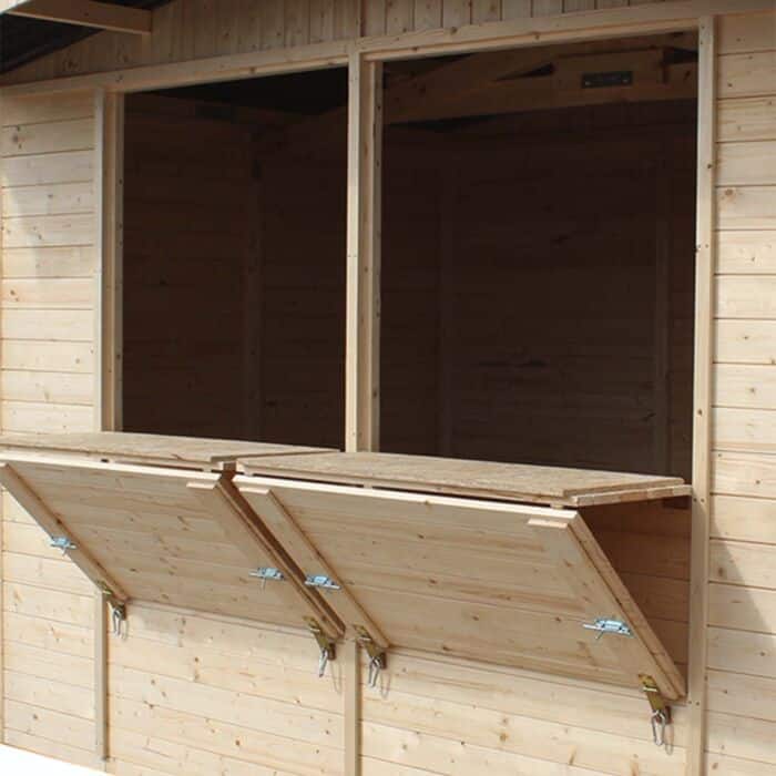 Caseta de madera tipo kiosco 336x263x232 cm (8,84 m²) Laia