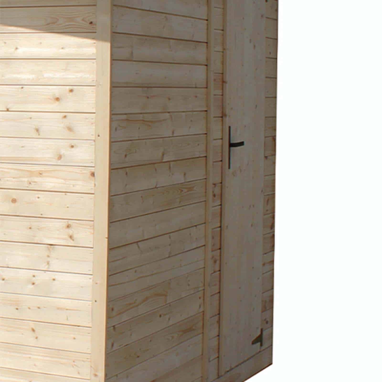Abrigo de madeira tipo quiosque 336x263x232 cm (8,84 m²) Laia Caseta de madera tipo kiosco 336x263x232 cm (8,84 m²) Laia