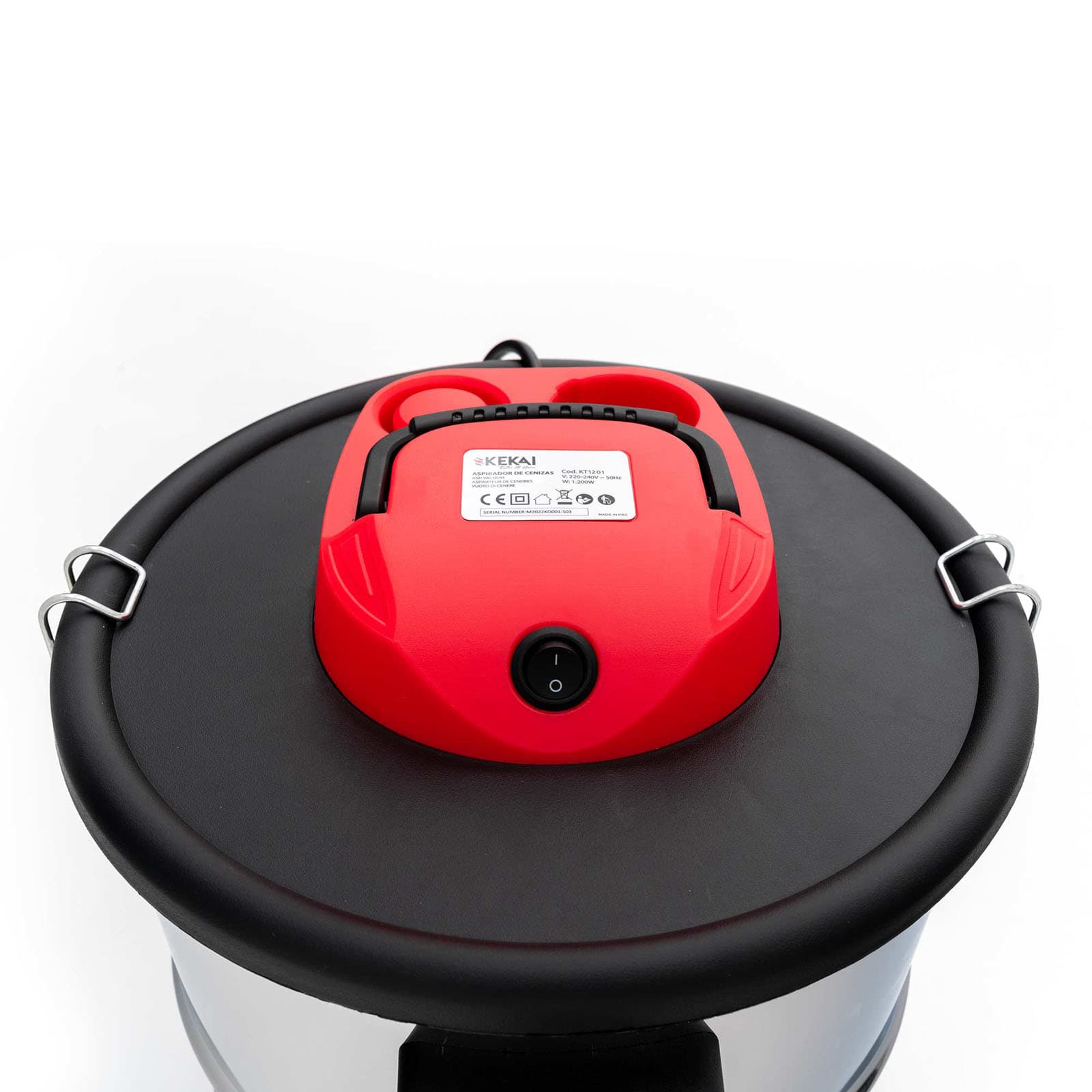 Aspirador para cinzas (18L) 1200W KEKAI Trajano inox Aspirador de cenizas (18L) 1200W KEKAI Trajano inox
