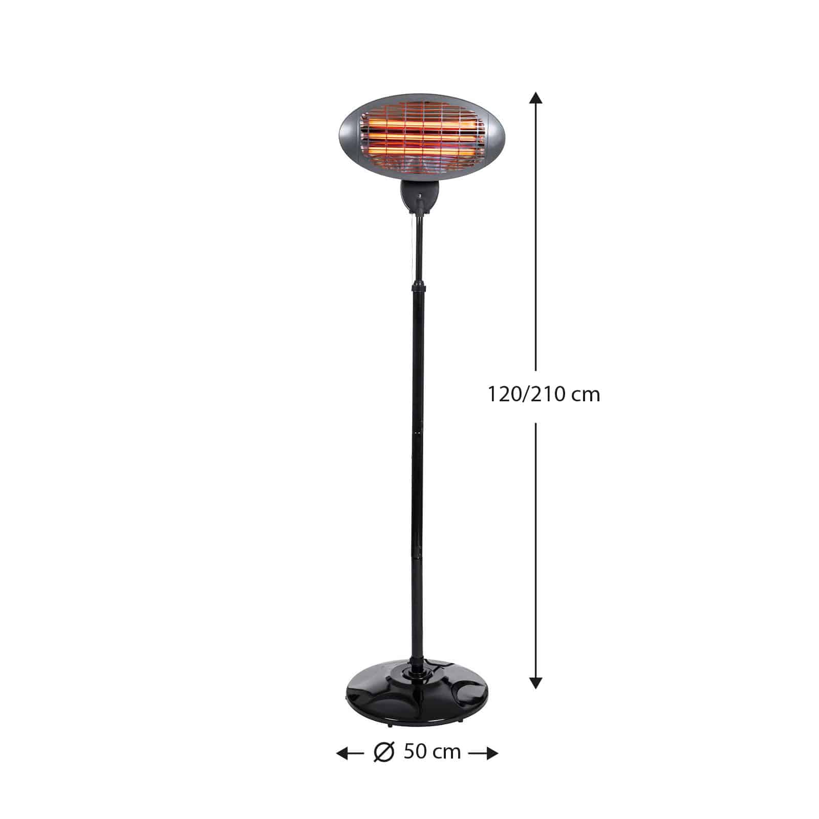 Aquecedor elétrico exterior 2000W KEKAI Terrace Estufa exterior eléctrica 2000W KEKAI Terrace