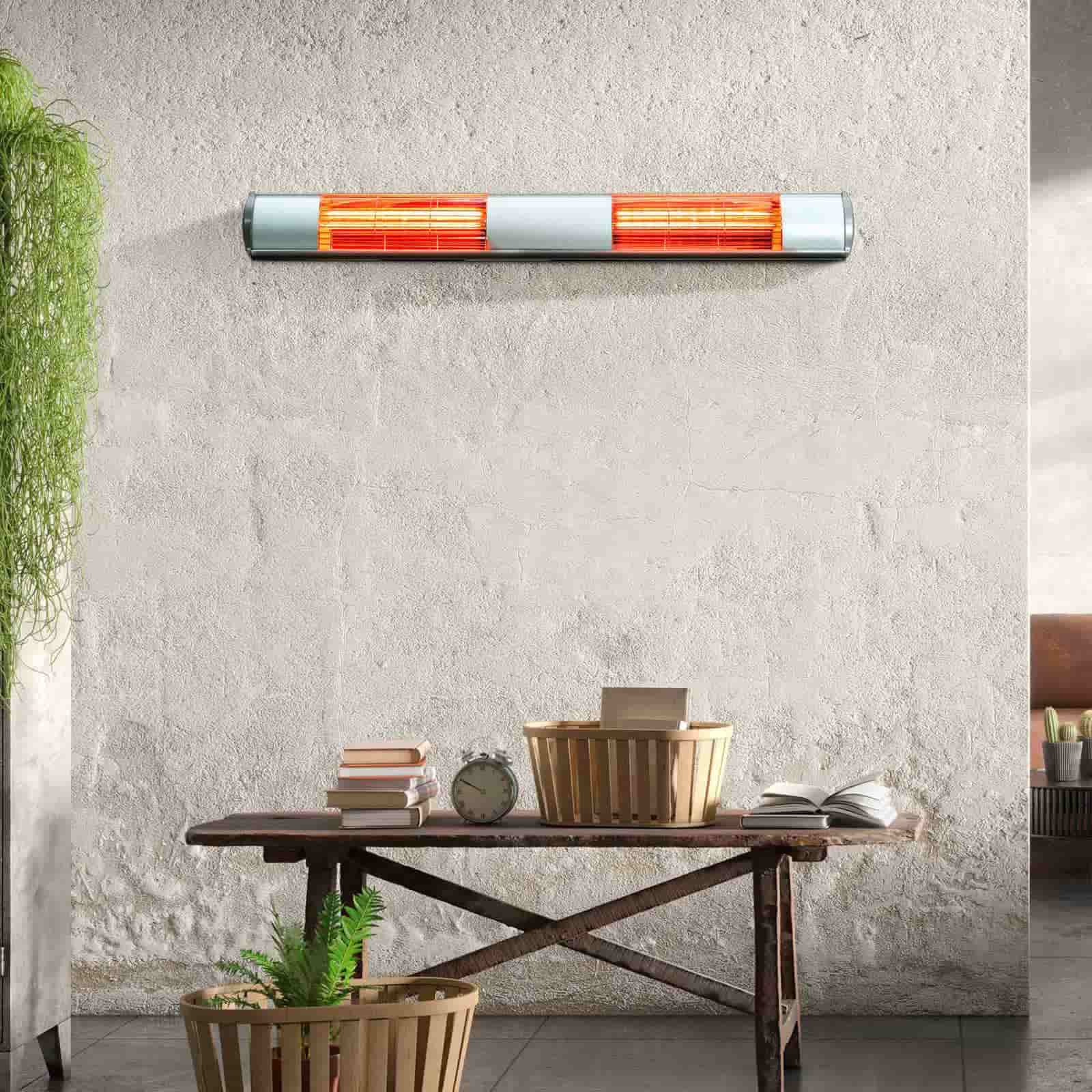 Aquecedor exterior de parede a infravermelhos 3000W (103,5x16x11,5 cm) KEKAI Golden Tube Estufa exterior de pared infrarrojos 3000W (103,5x16x11,5 cm) KEKAI Golden Tube