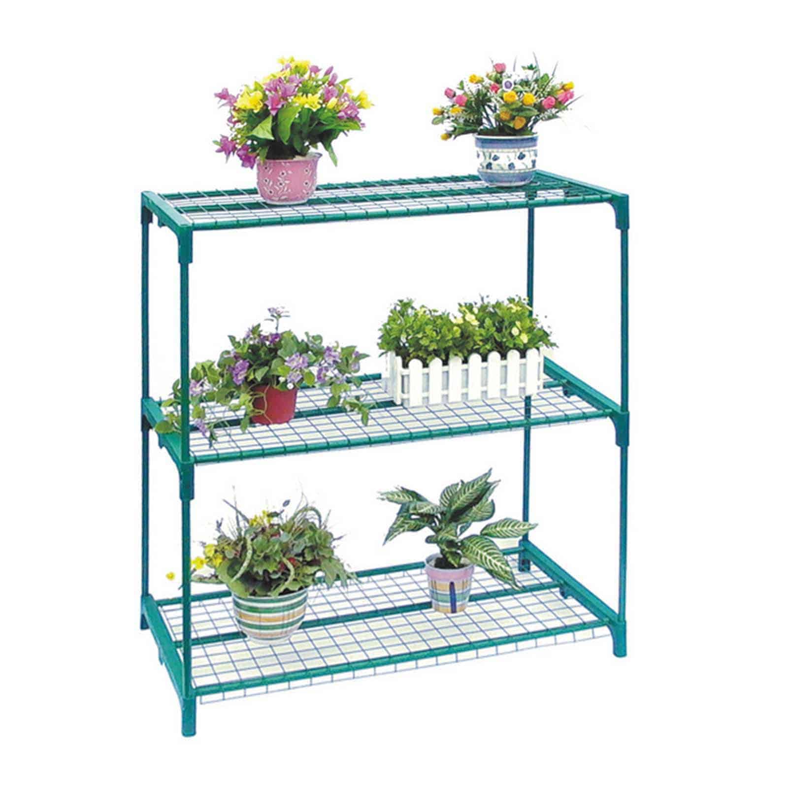 Estufa PVC e Aço 3 prateleiras 69x49x130 cm Leaf I Invernadero PVC/Acero 3 Estantes 69x49x130 cm Leaf I