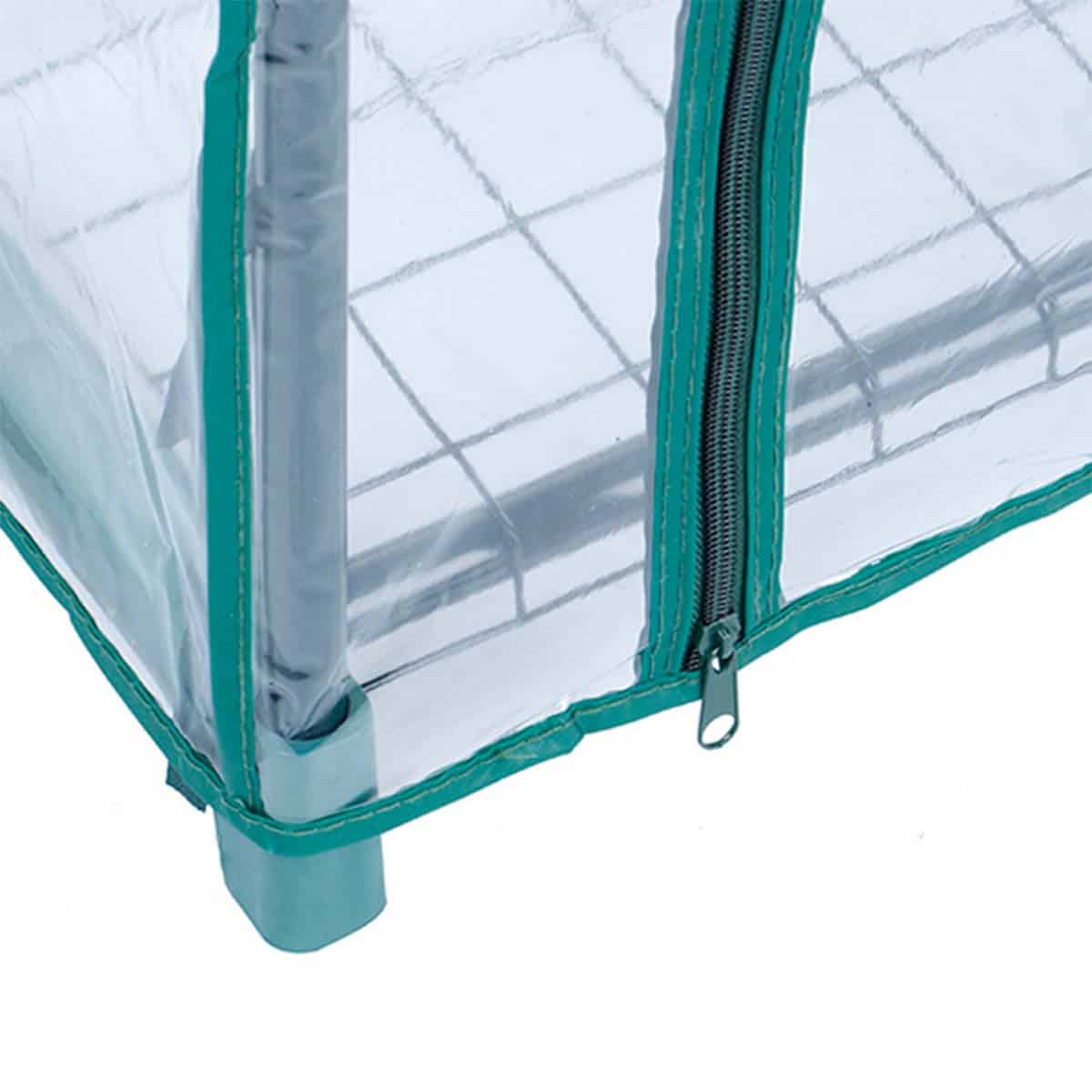 Estufa PVC e Aço 3 prateleiras 69x49x130 cm Leaf I Invernadero PVC/Acero 3 Estantes 69x49x130 cm Leaf I