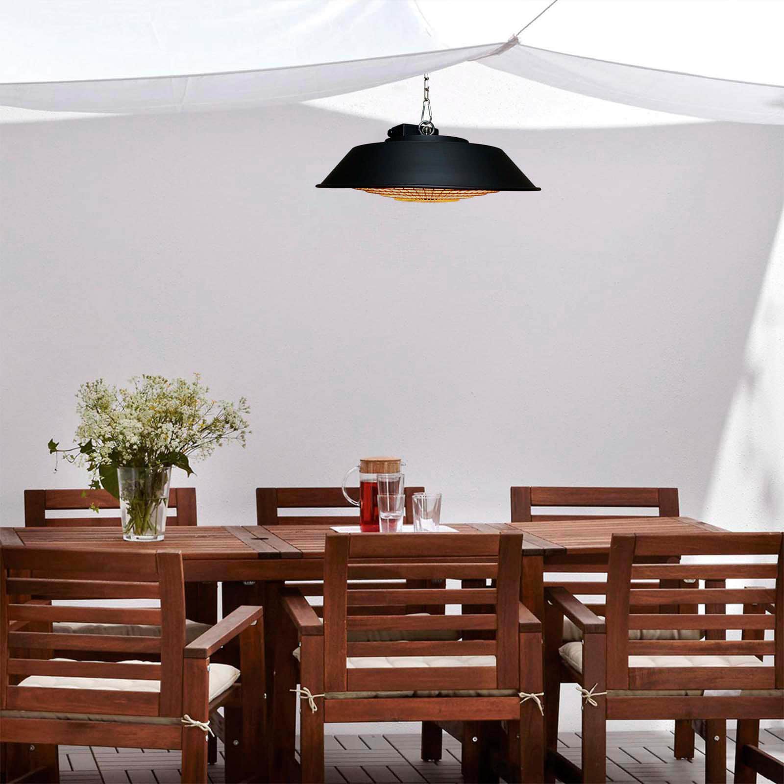 Aquecedor exterior de teto a infravermelhos 1500W KEKAI Standard Design Estufa exterior de techo infrarrojos 1500W KEKAI Standard Design