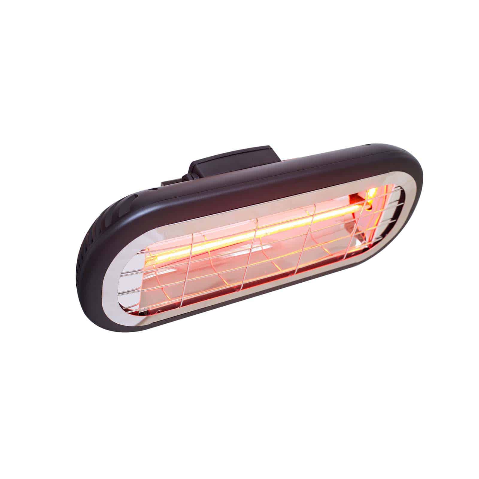 Aquecedor exterior de teto/parede a infravermelhos 2000W KEKAI Slim Black Estufa exterior de techo/pared infrarrojos 2000W KEKAI Slim Black