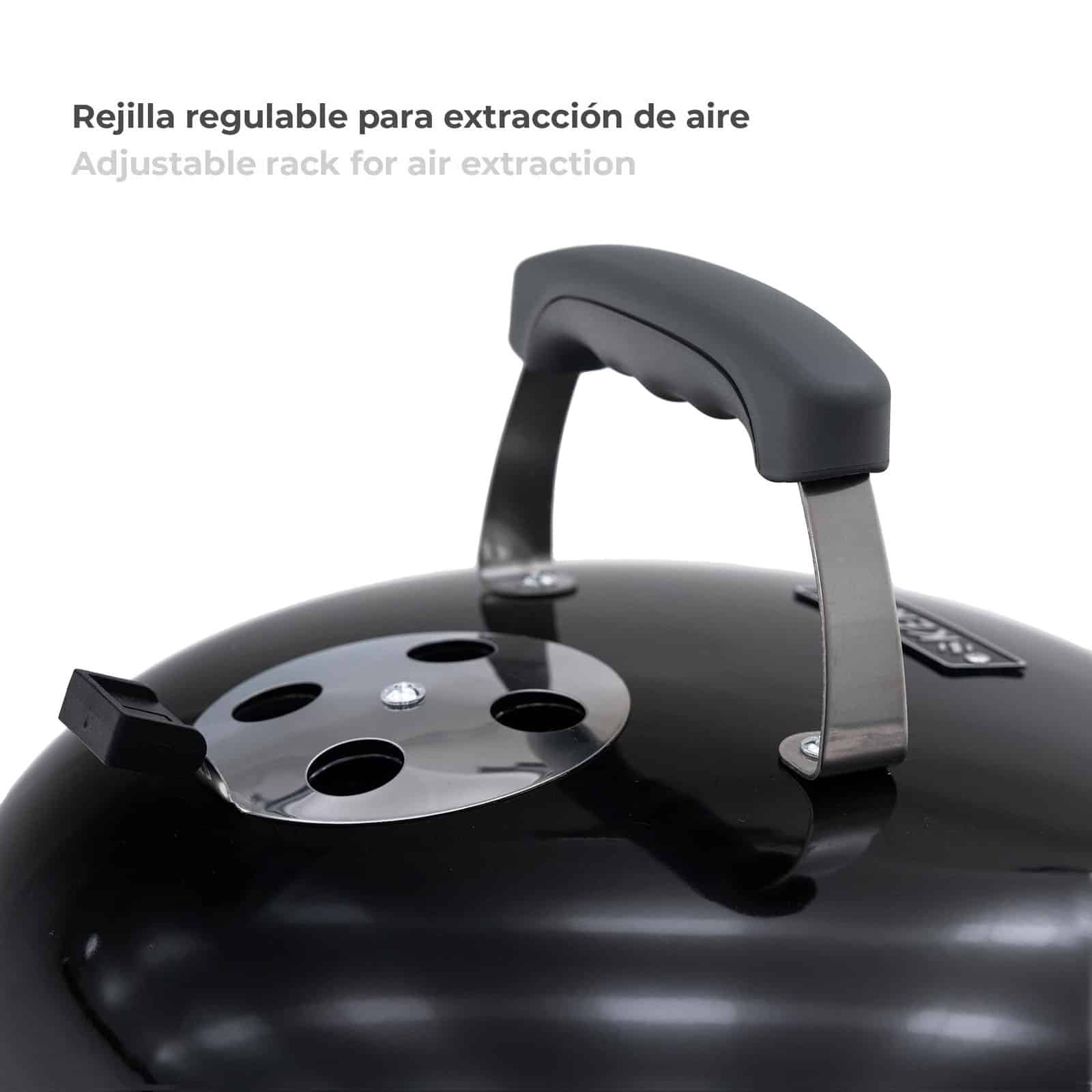 Churrasqueira de mesa portátil KEKAI Tahoe preta Barbacoa de mesa portátil KEKAI Tahoe negra