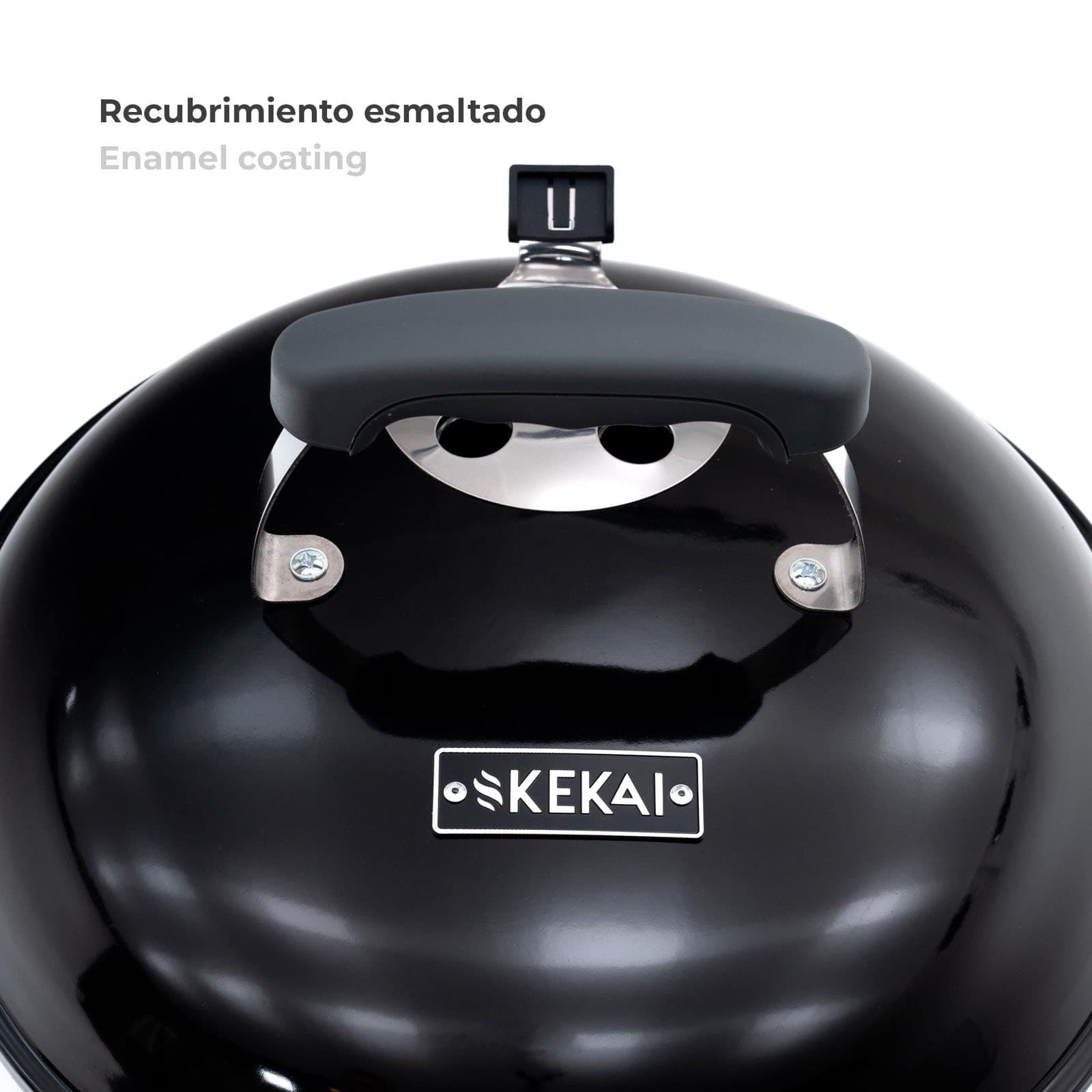 Churrasqueira de mesa portátil KEKAI Tahoe preta Barbacoa de mesa portátil KEKAI Tahoe negra