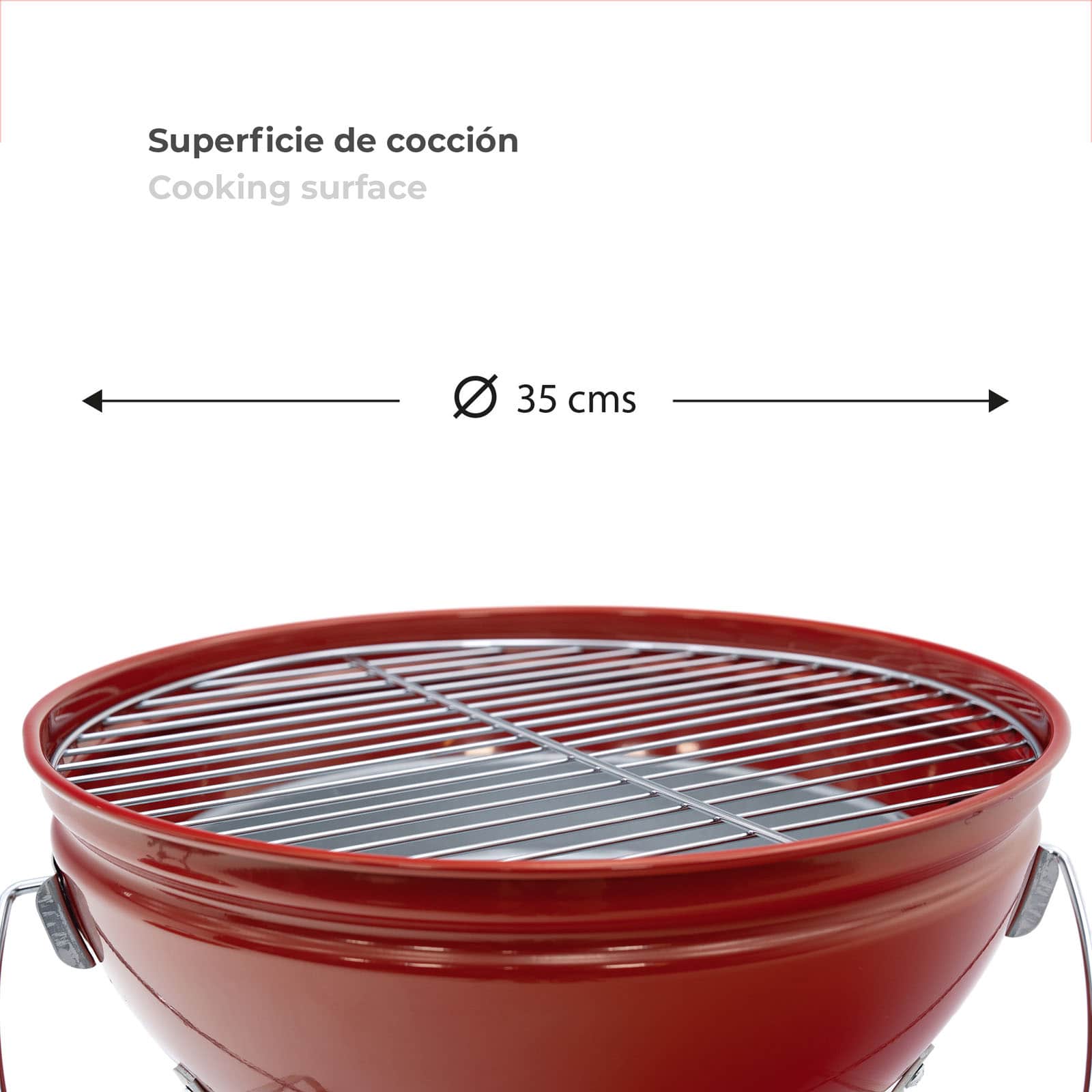 Churrasqueira de mesa portátil KEKAI Tahoe vermelha Barbacoa de mesa portátil KEKAI Tahoe roja