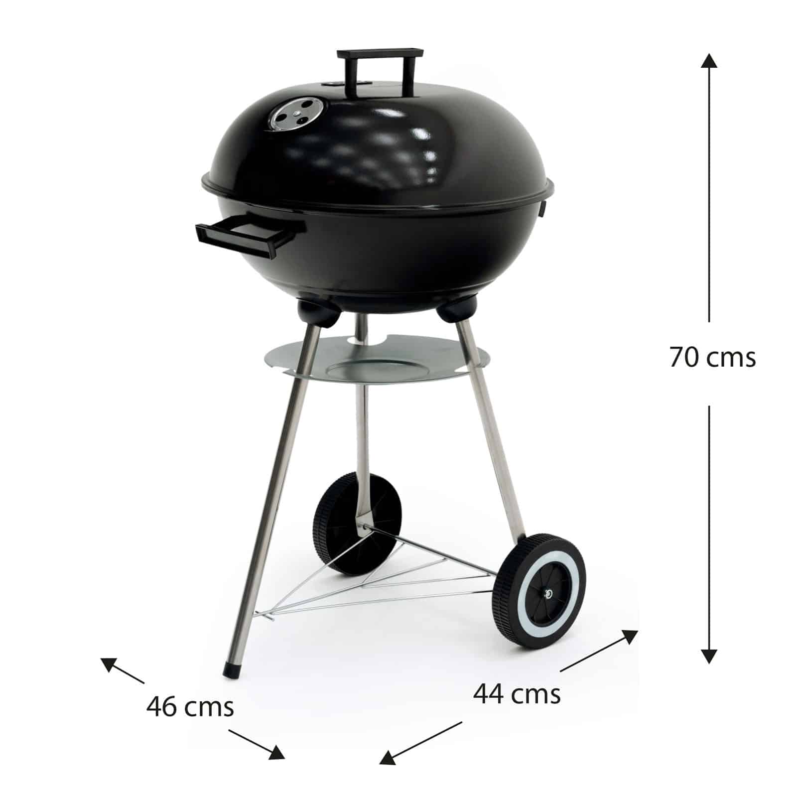 Churrasqueira dobrável 46x44x70 cm KEKAI Michigan preta Barbacoa portátil 46x44x70 cm KEKAI Michigan negra